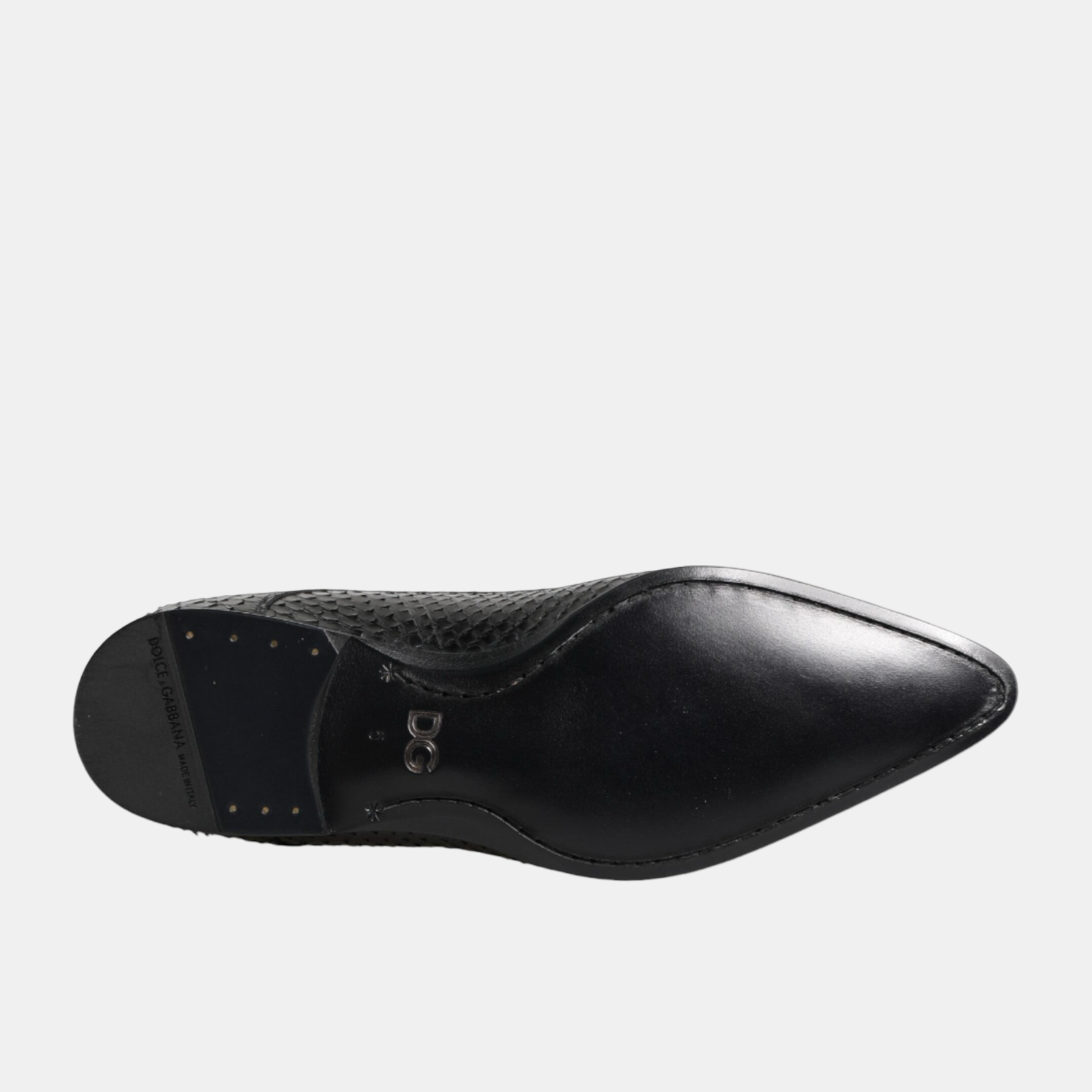 Dolce & Gabbana Python Leather Men Derby Shoes A10266 A2043 MV7372 Insole View
