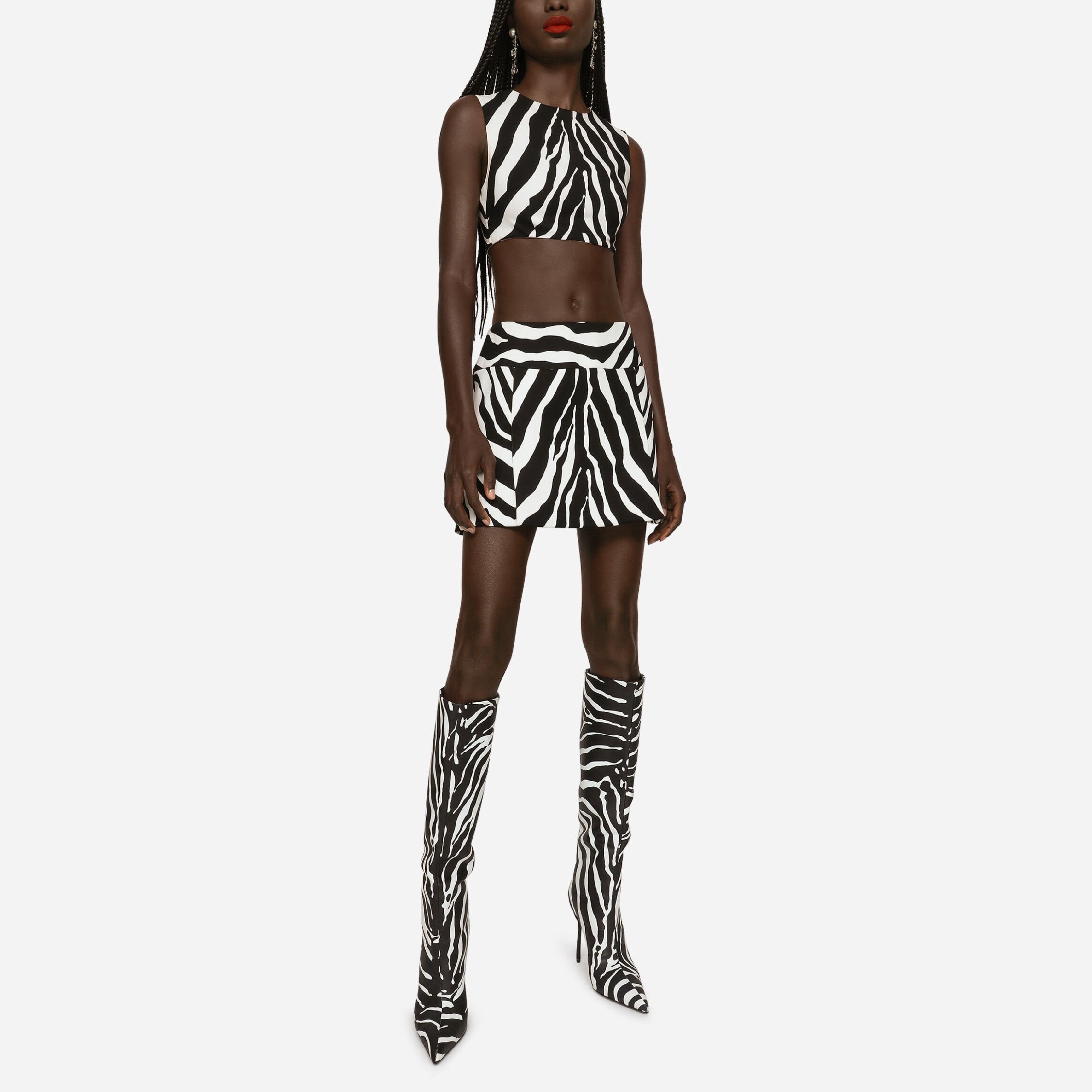 Дамски луксозни ботуши с ефект на зебра DOLCE & GABBANA
Women’s Luxury “Zebra” Boots Heels