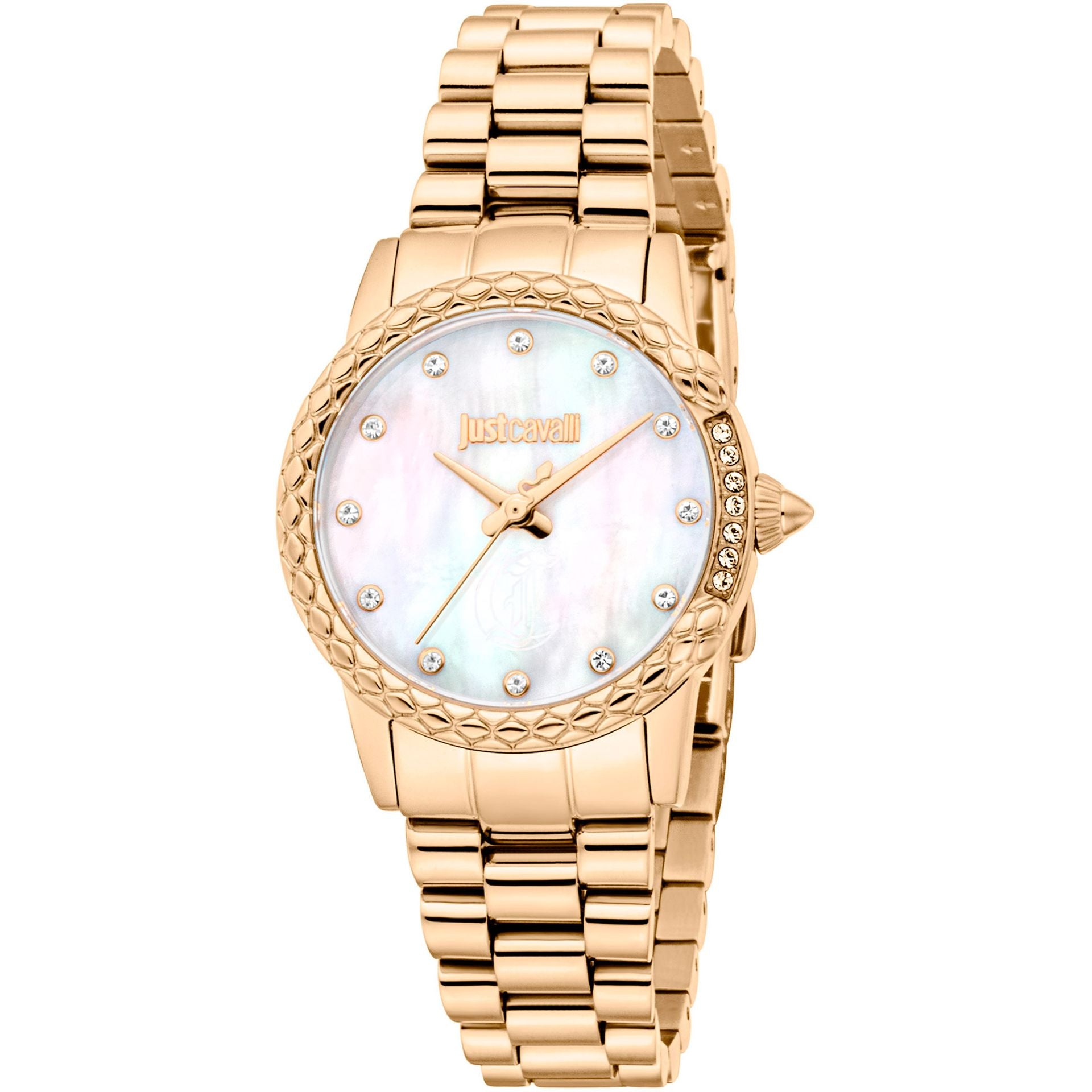Дамски часовник Women’s watch Just Cavalli Animalier Fiorenza Snake
JC1L310M0065 Yellow Gold MOP