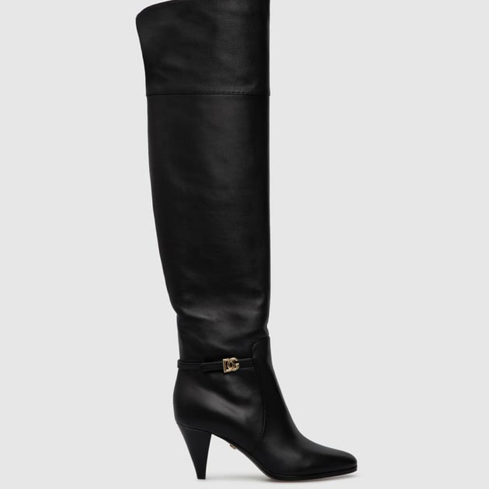 Dolce & Gabbana Over-The-Knee DG Women Boots Lateral View