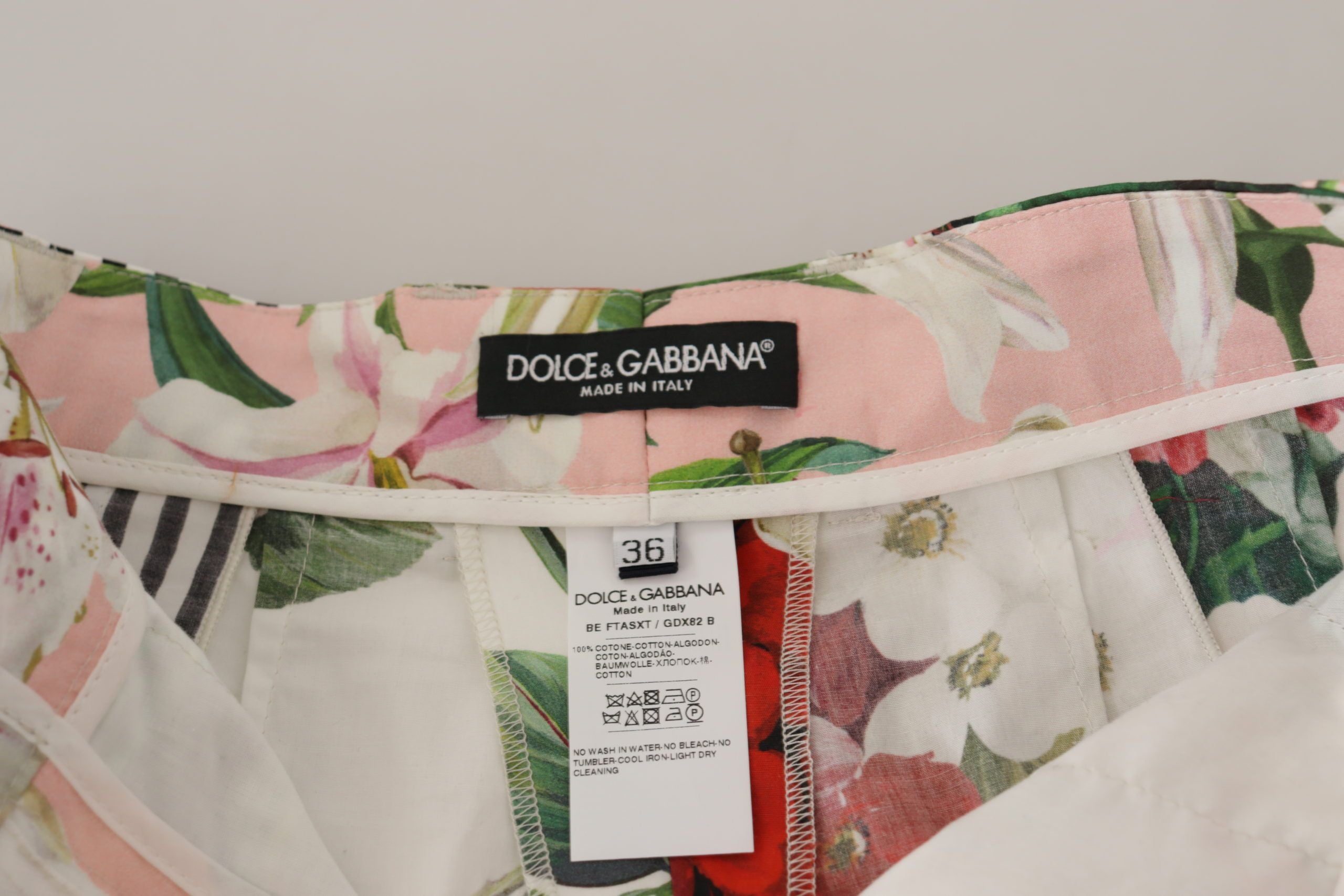 Dolce & Gabbana Къси панталони с висока талия и цветя