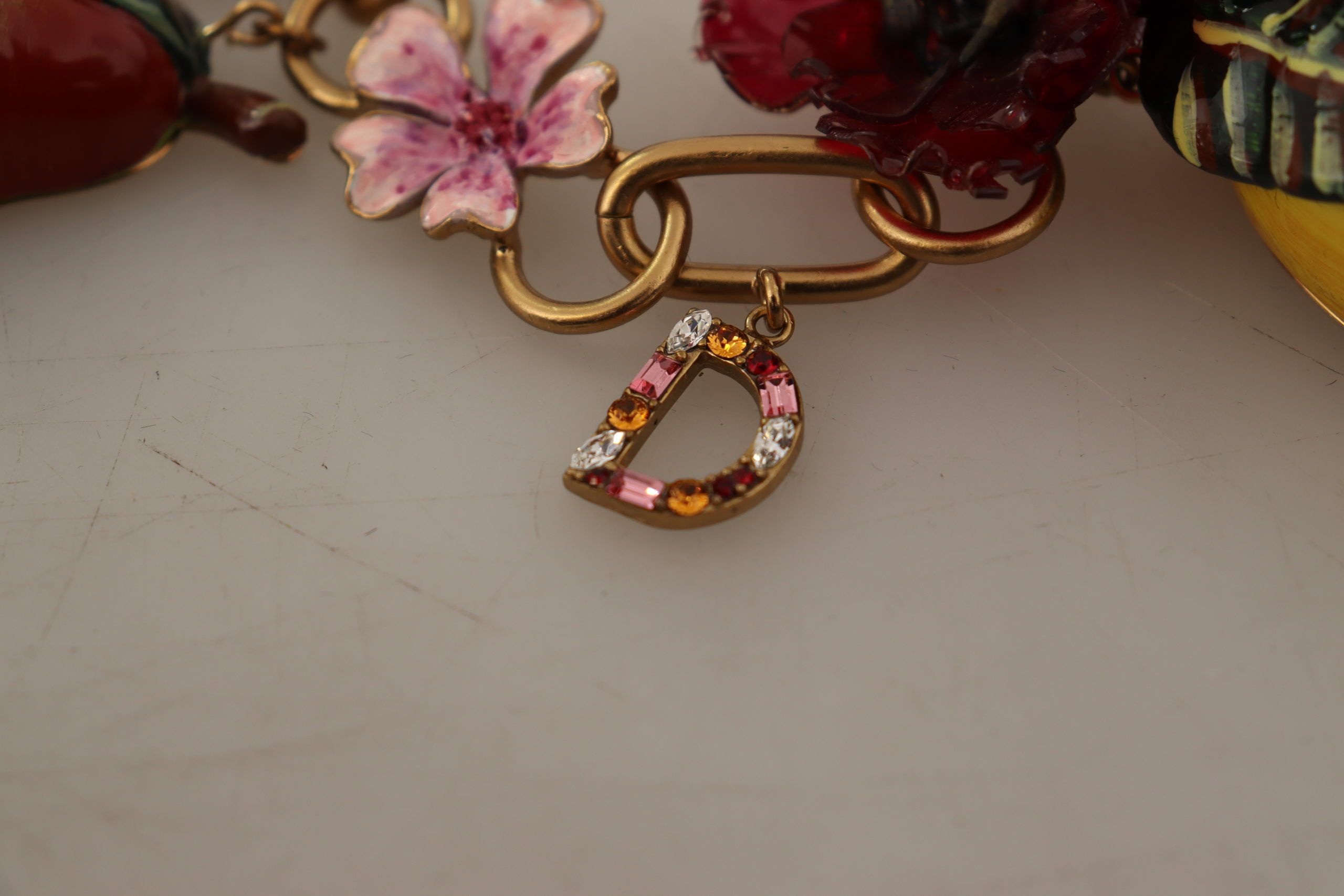 Dolce & Gabbana Chic Gold Statement Колие със сицилиански плодове