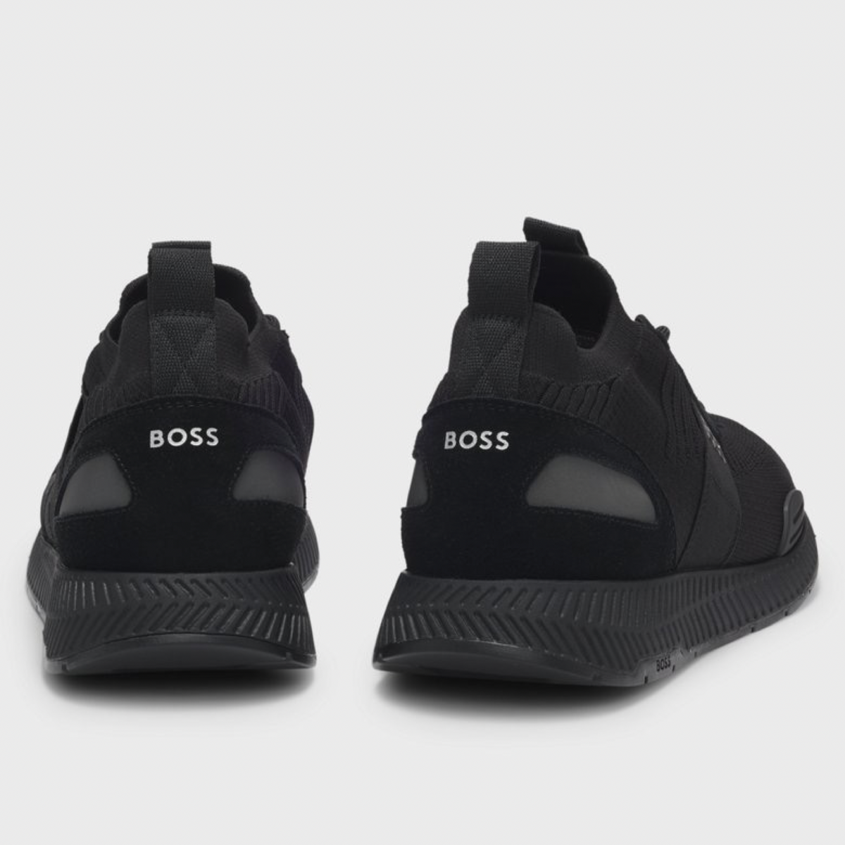 Мъжки маратонки Boss Titanium Runn Knit Men Sneakers 50498245-001 Heel View