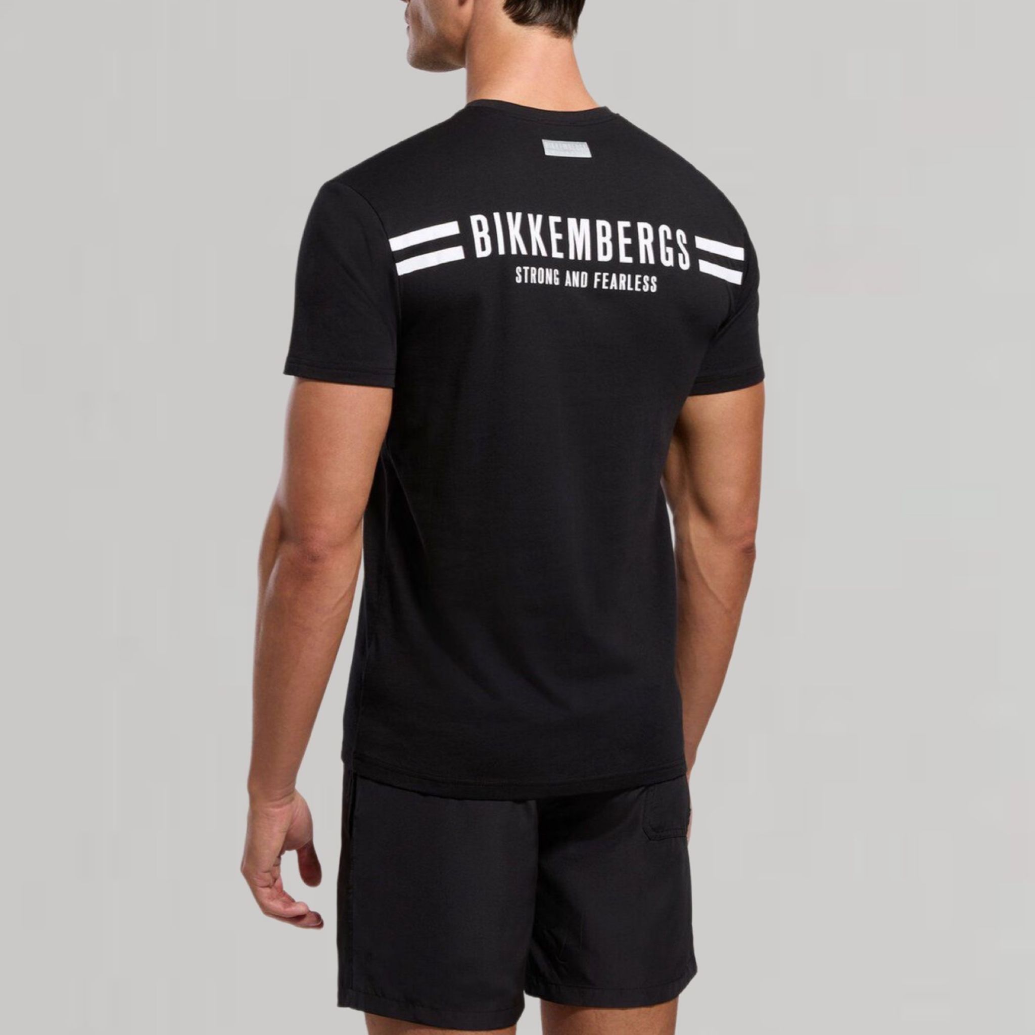Мъжка черна тениска Bikkembergs BKK3MTS04