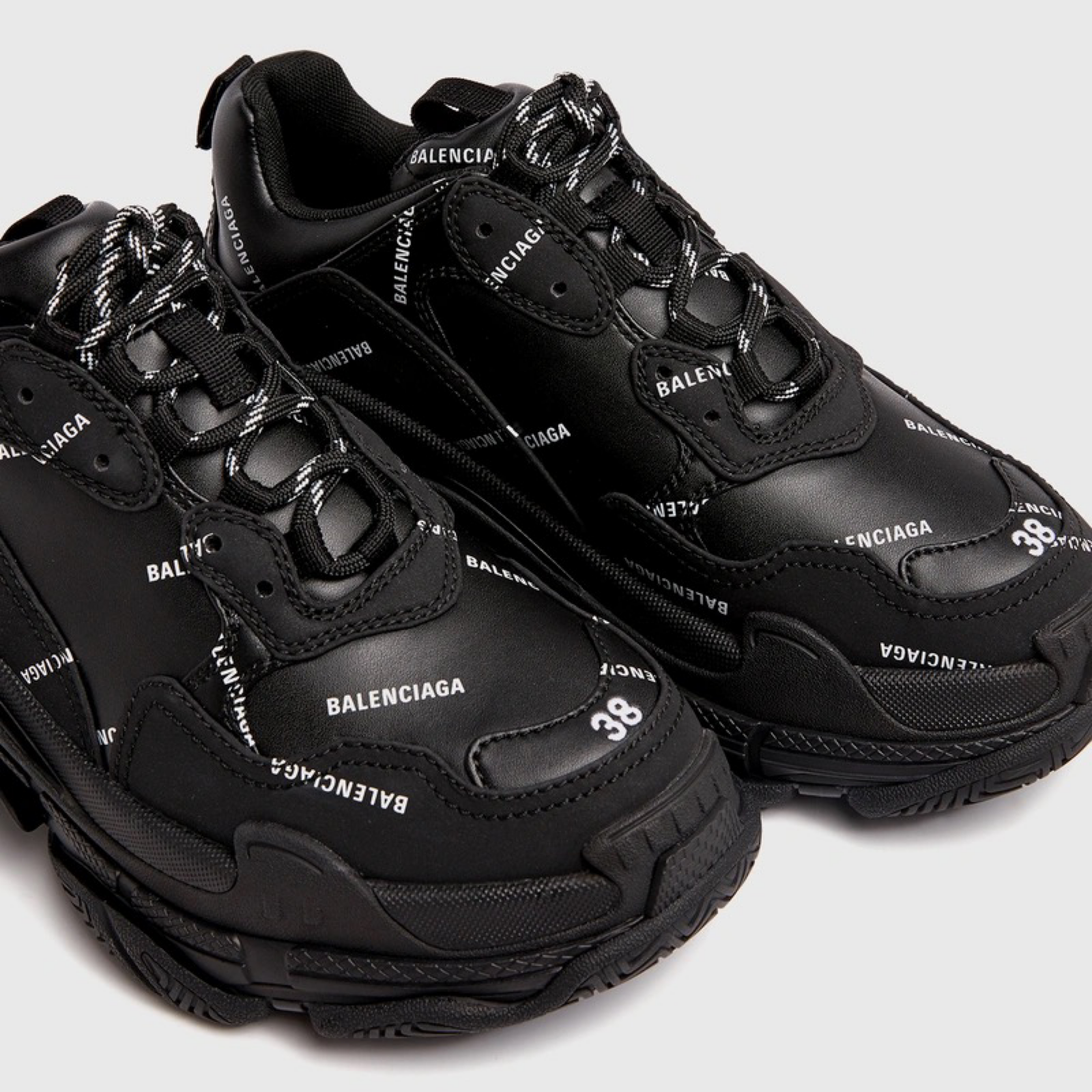Balenciaga Triple S Sneakers Close-Up