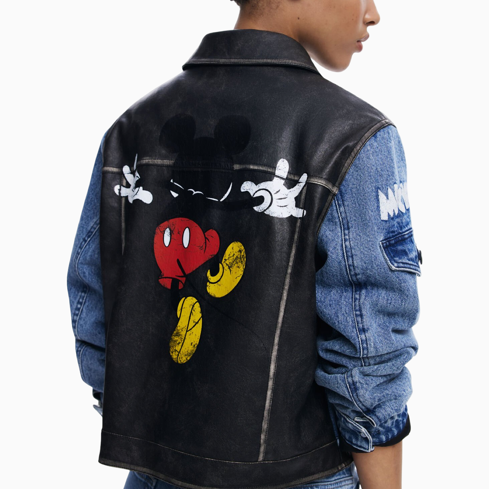Дамско дънково яке Desigual Women Denim Jacket 25WWED16 Back View