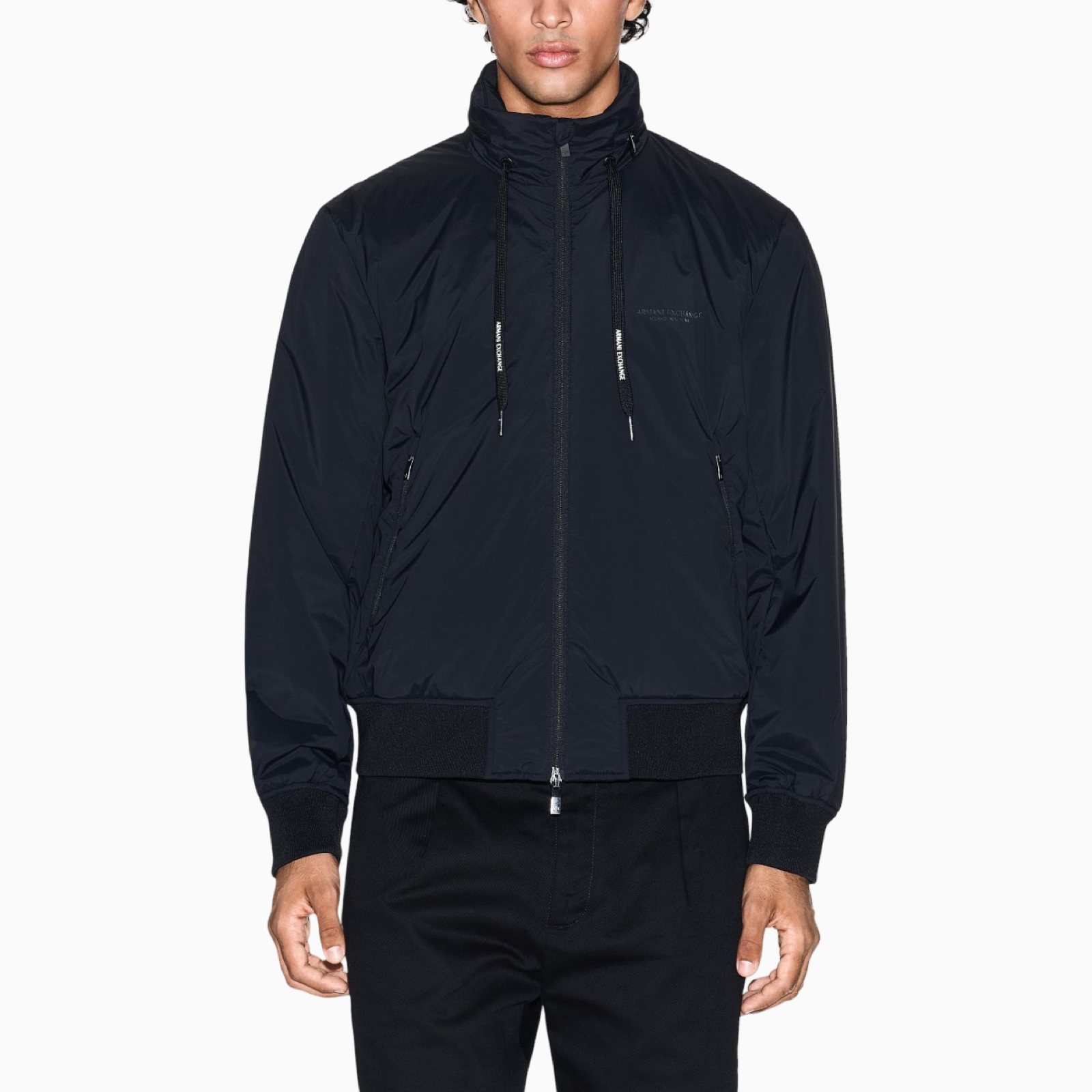 Мъжко черно яке Armani Exchange Men Jacket XM001583 AF19196 Front View