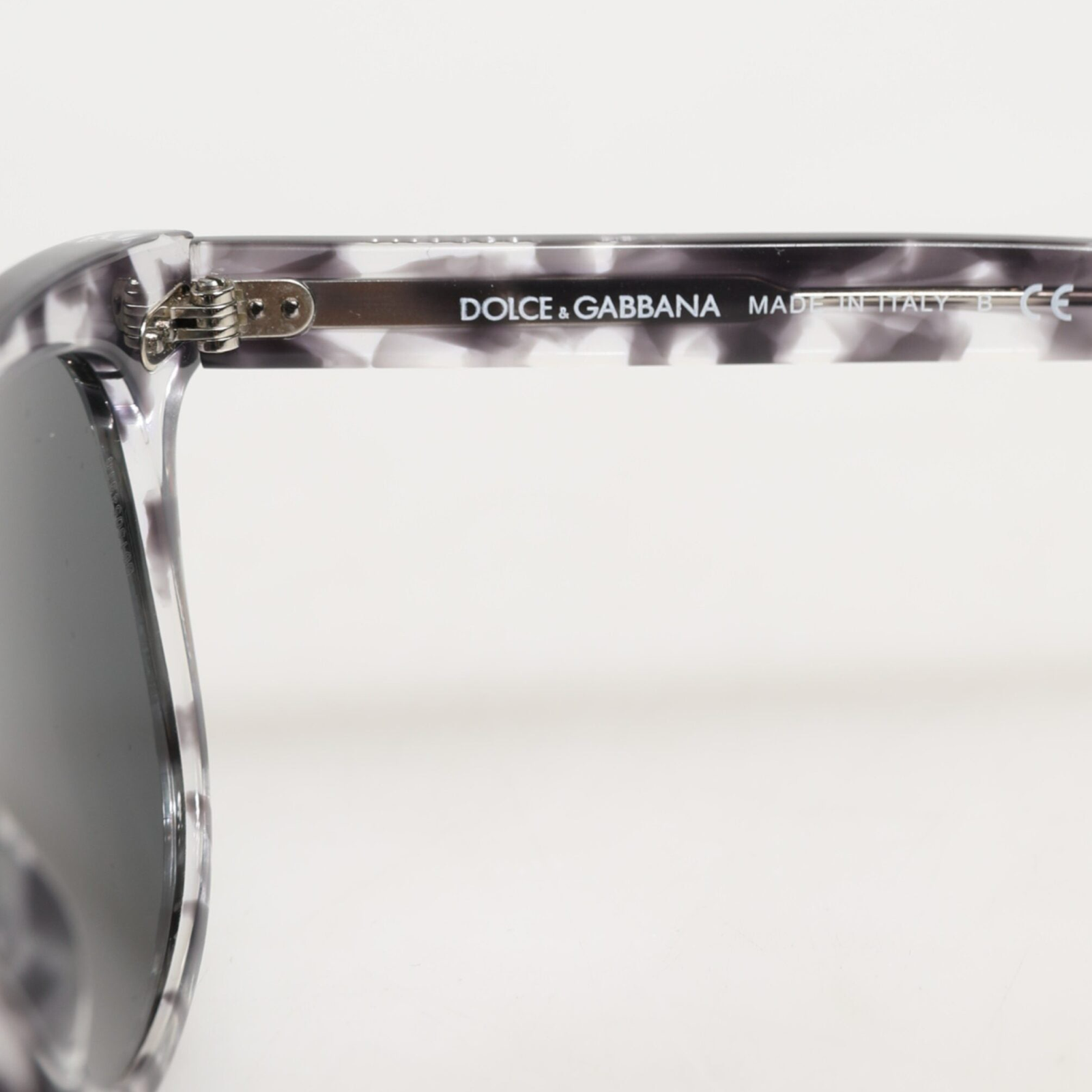 Dolce & Gabbana Havana Clear Black Tinted Lenses Sunglasses