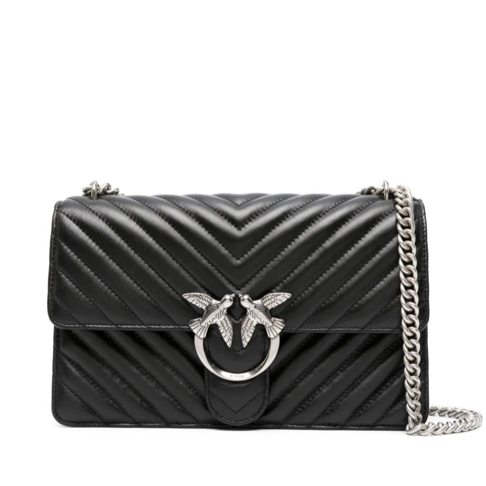 Black women’s bag Pinko дамска черна чанта 100941A0GK Z99O front view
