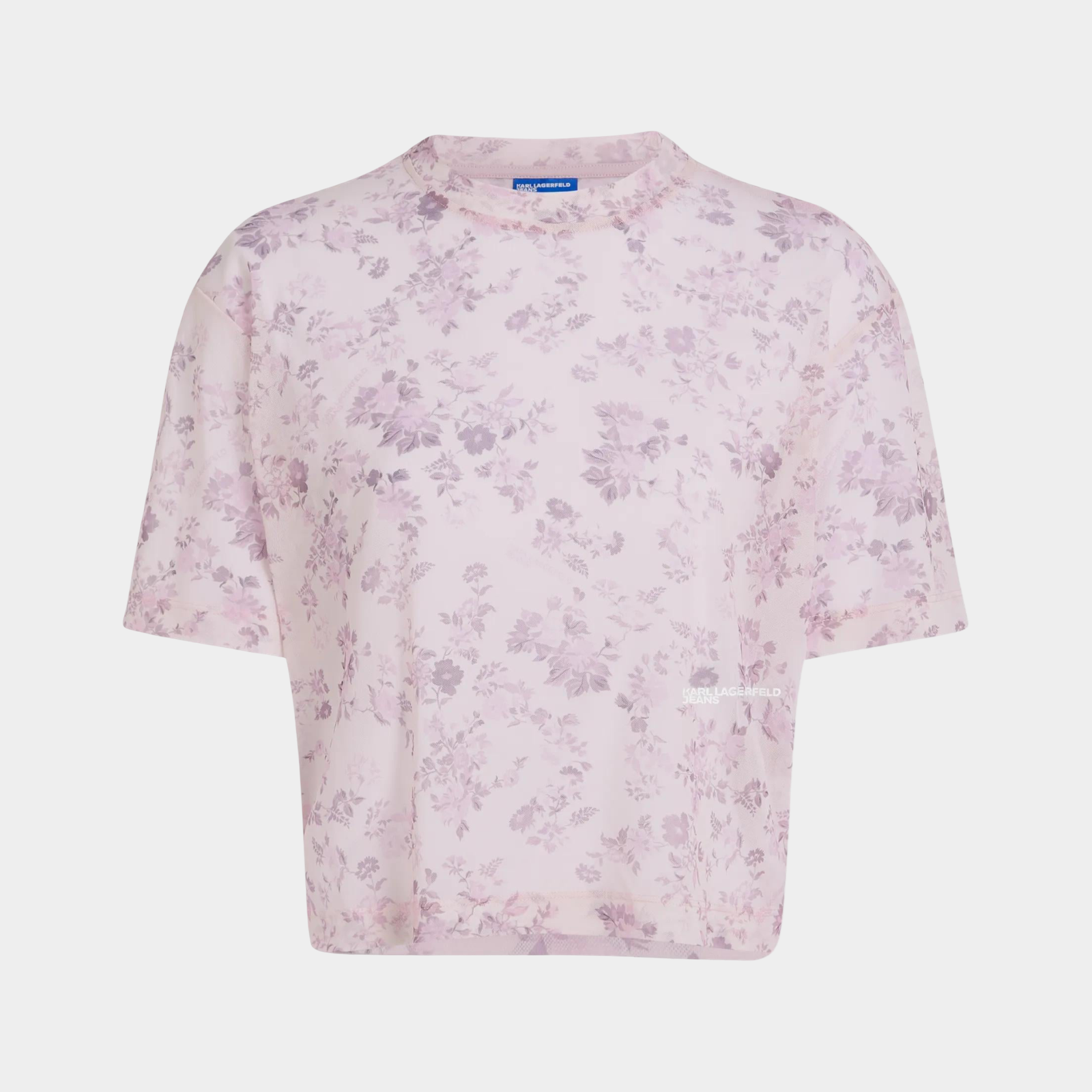Дамска тениска Karl Lagerfeld Floral Mesh Women T-shirt B2W17089 2MZ Front View