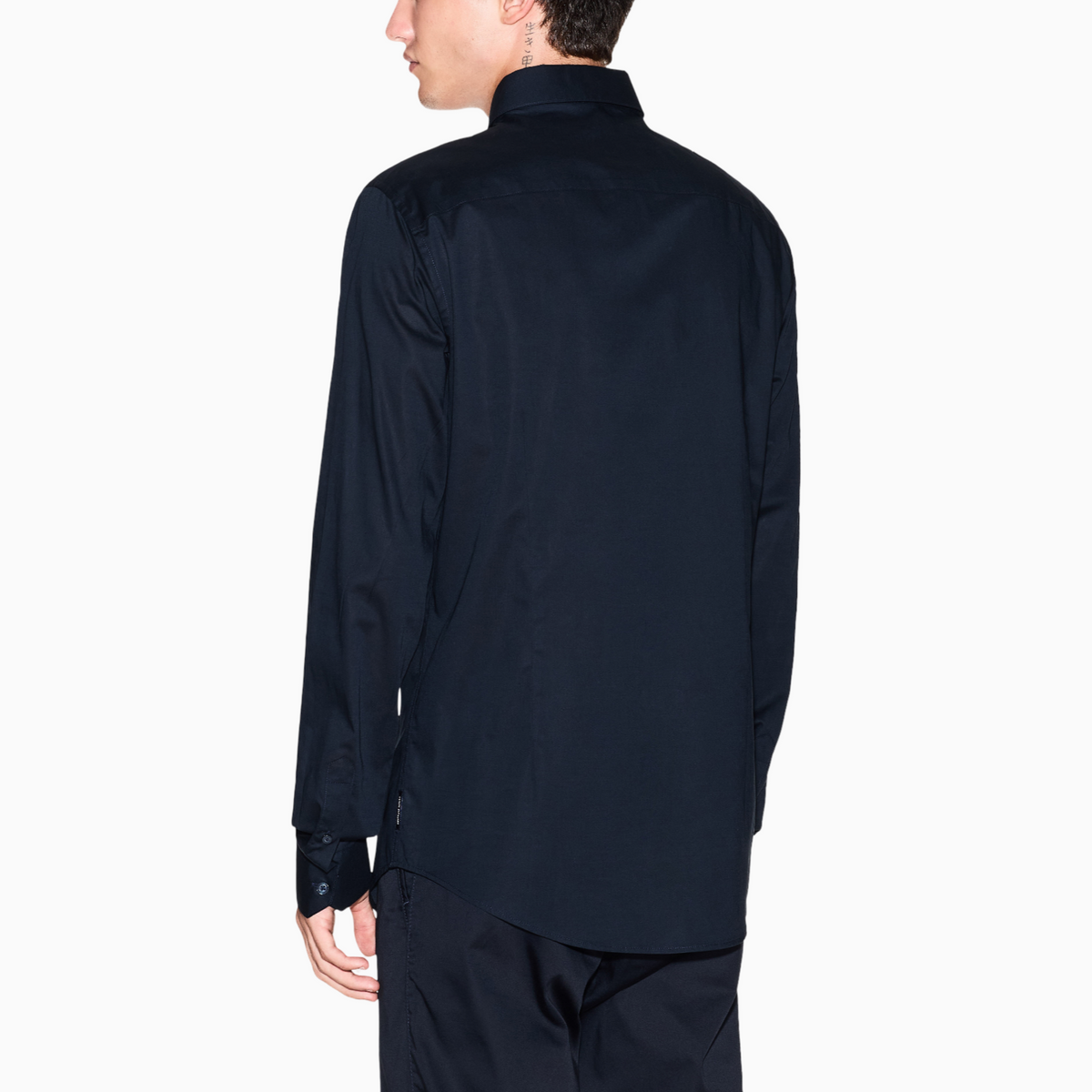 Мъжка тъмно синя риза Armani Exchange Men Shirt 8NZCBD ZN10Z 1510 Back View