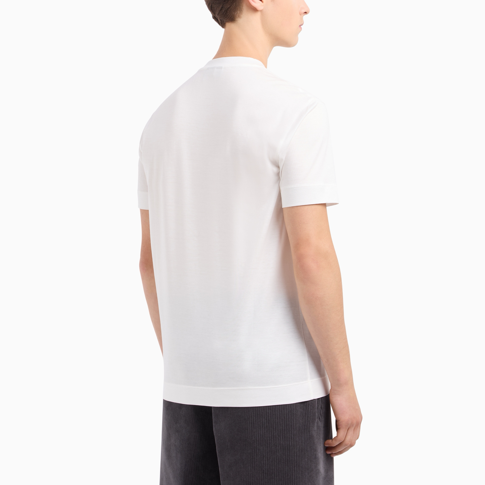 Мъжка бяла тениска Emporio Armani 8N1TF6 1JUVZ 0101 Back View