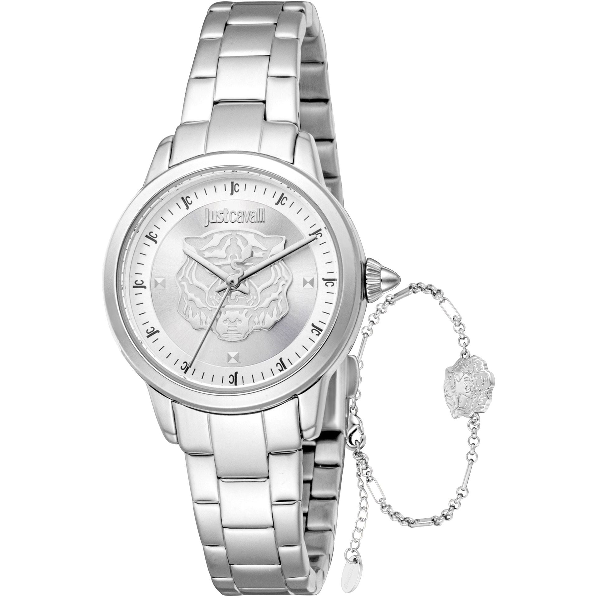 Комплект дамски часовник и гривна Women’s watch Just Cavalli SET Dolce
JC1L334M0045 Silver