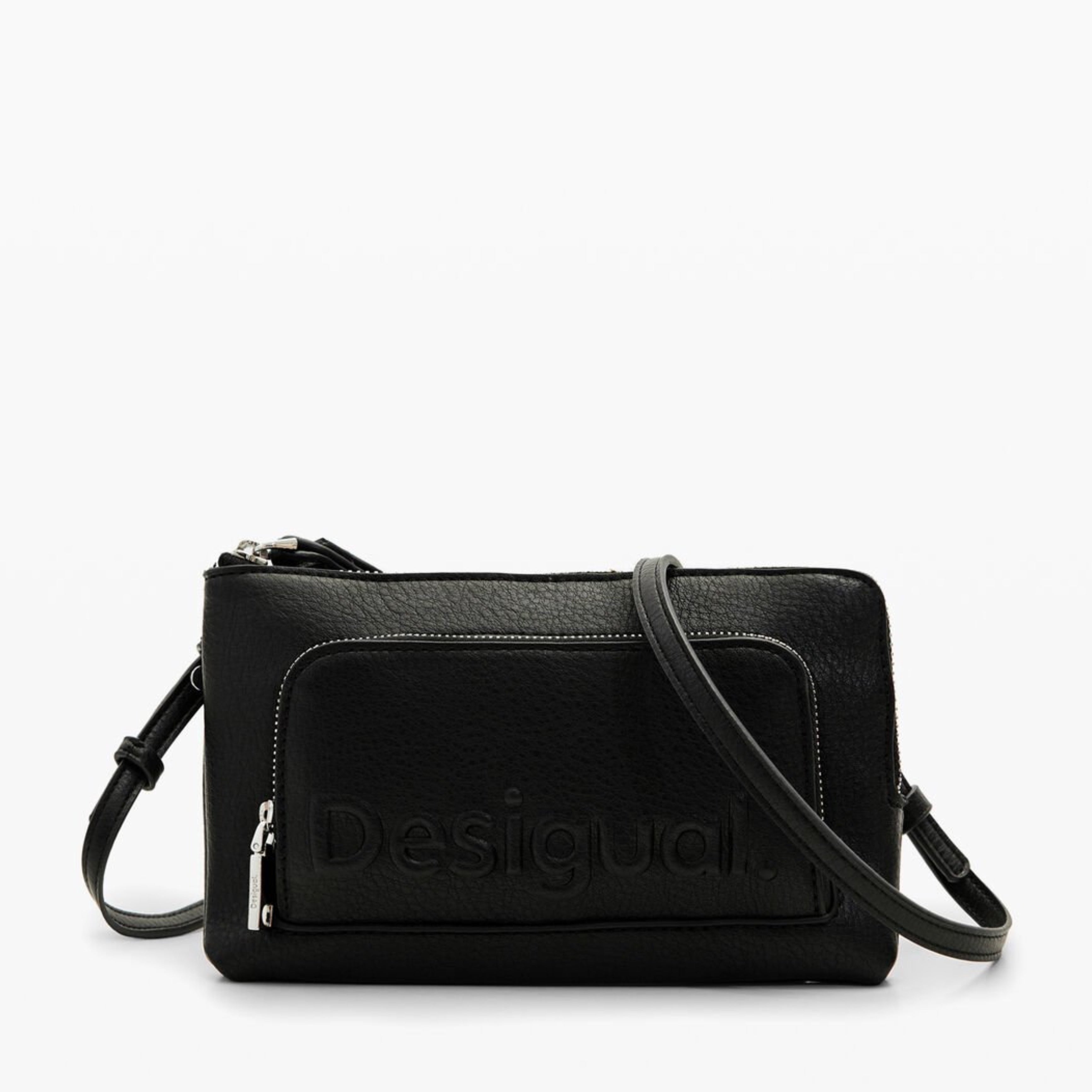 Дамска кросбоди чанта в черно Women’s crossbody bag Desigual 24SAYP01 Black