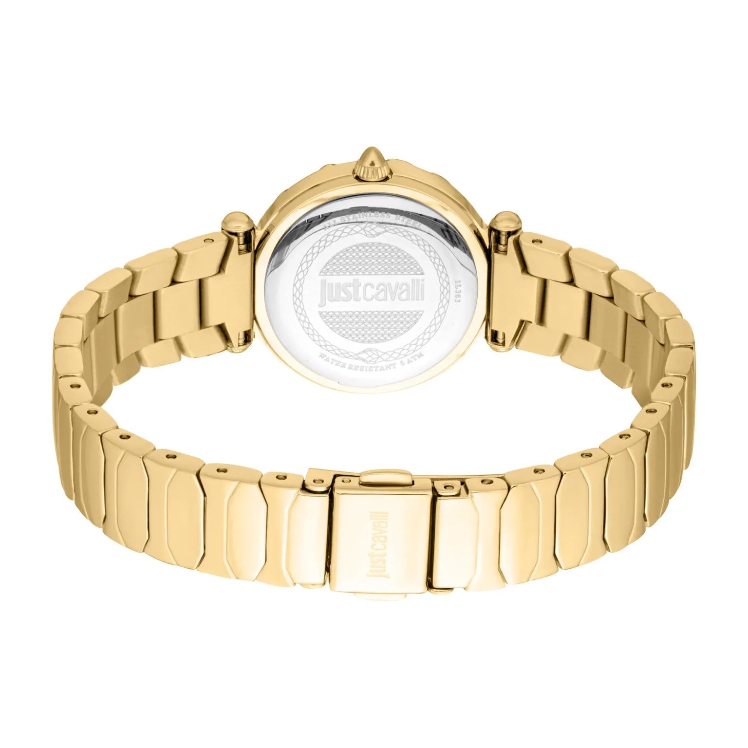 Дамски часовник Women’s watch Just Cavalli Animalier Stells Snake JC1L363M0045 Yellow Gold Silver