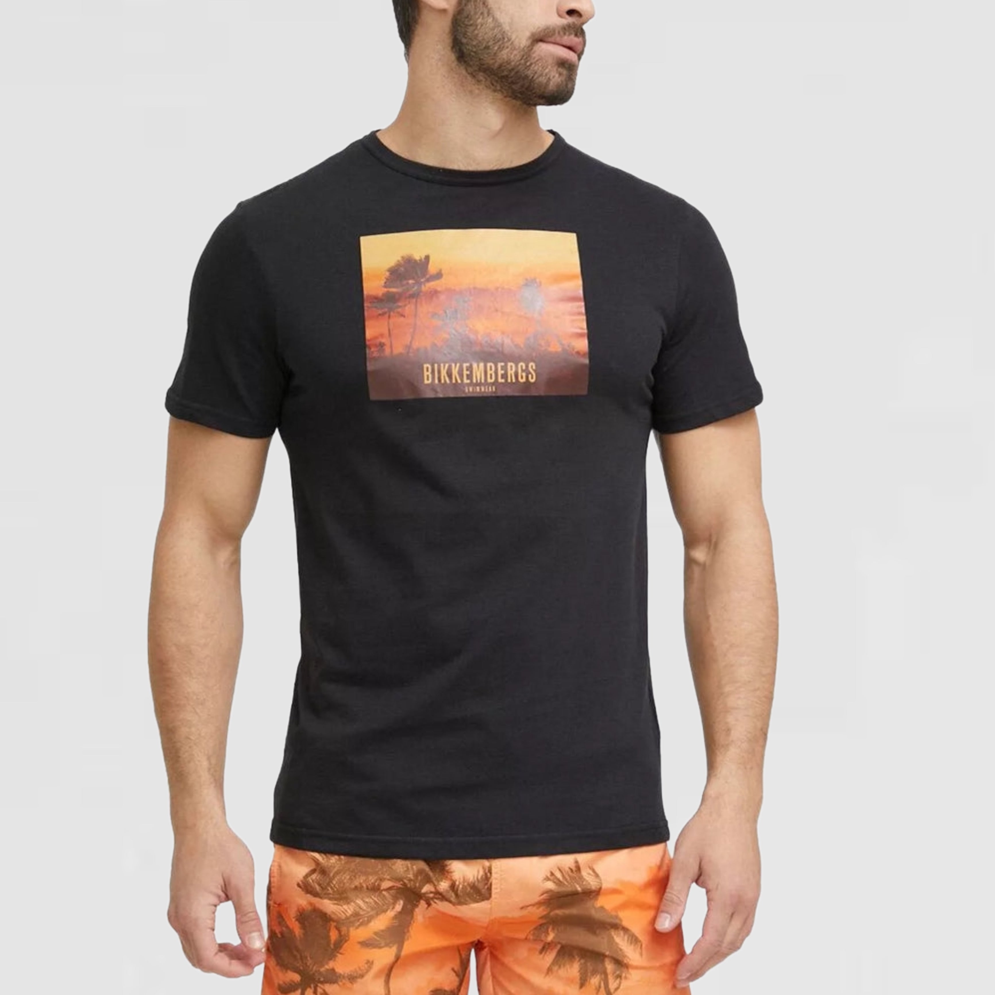 Мъжка тениска Bikkembergs BKK2MTS06 в черно