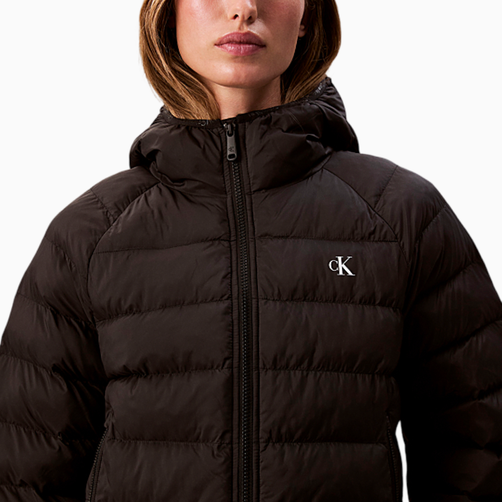 Дамско черно яке Calvin Klein Jeans Women Jacket LV047C510G Close-Up