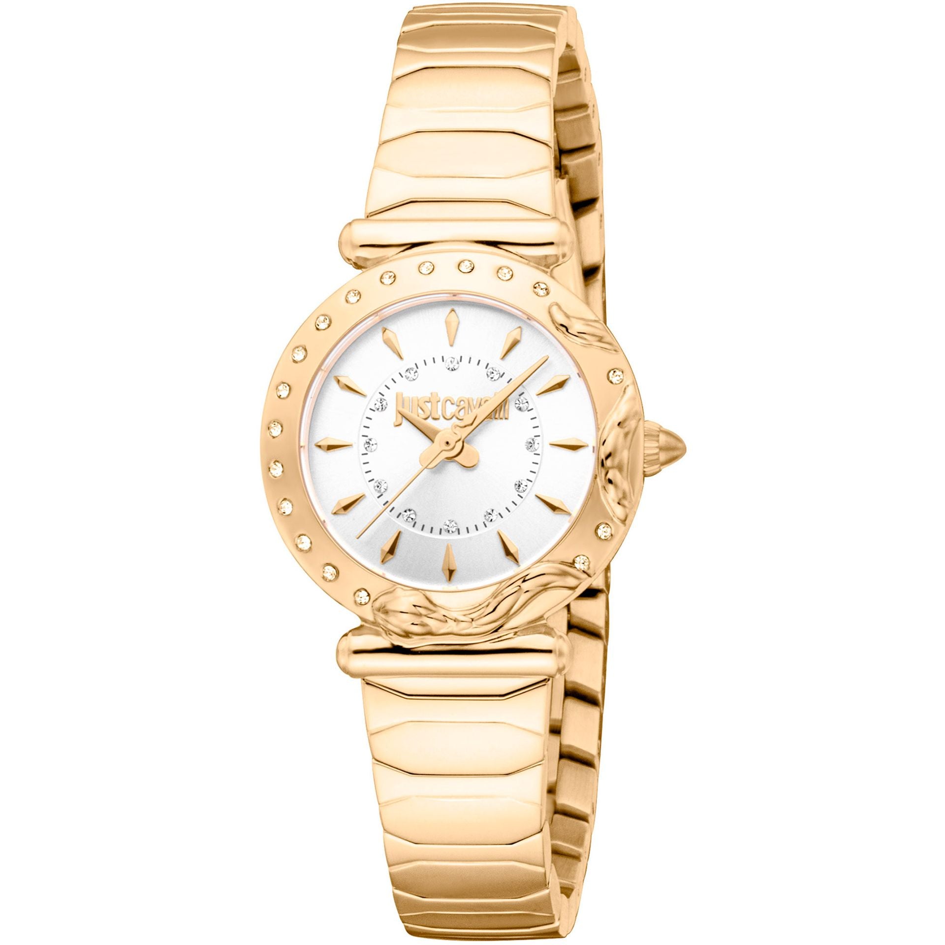 Дамски часовник Women’s watch Just Cavalli Animalier Stells Snake JC1L363M0045 Yellow Gold Silver