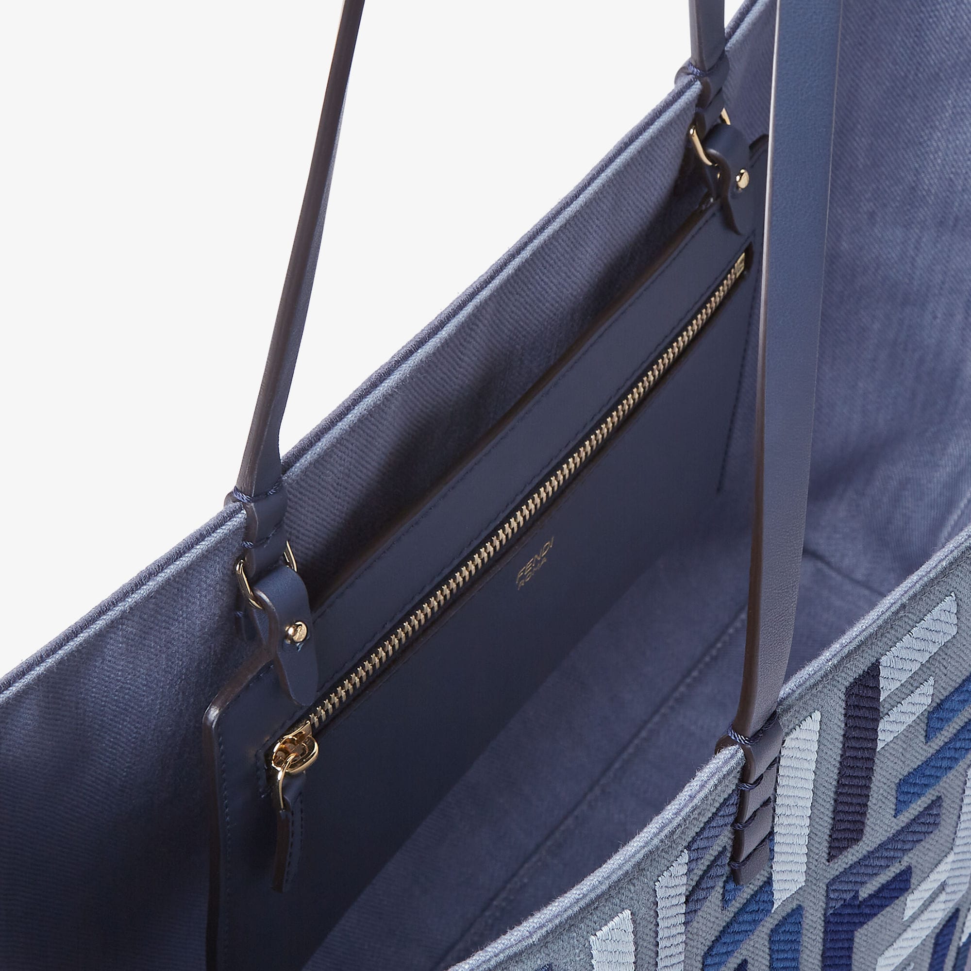 Дамска шопинг чанта Women’s Large Roll Tote Bag FENDI 8BH425AV11F1LAZ inside view