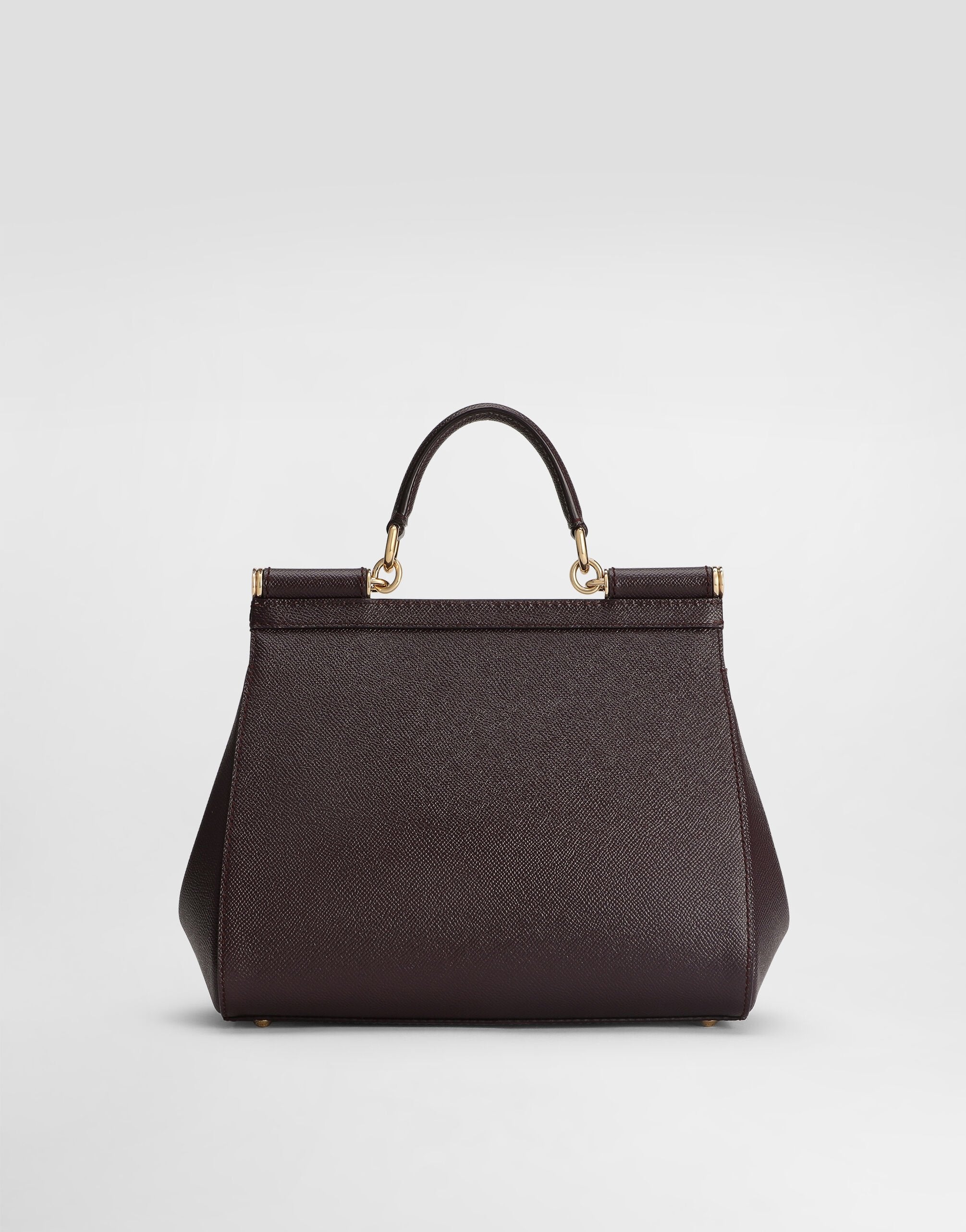 Дамска чанта Women’s handbag Dolce & Gabbana Large Sicily BB6002B10018M073 Bordeaux back view