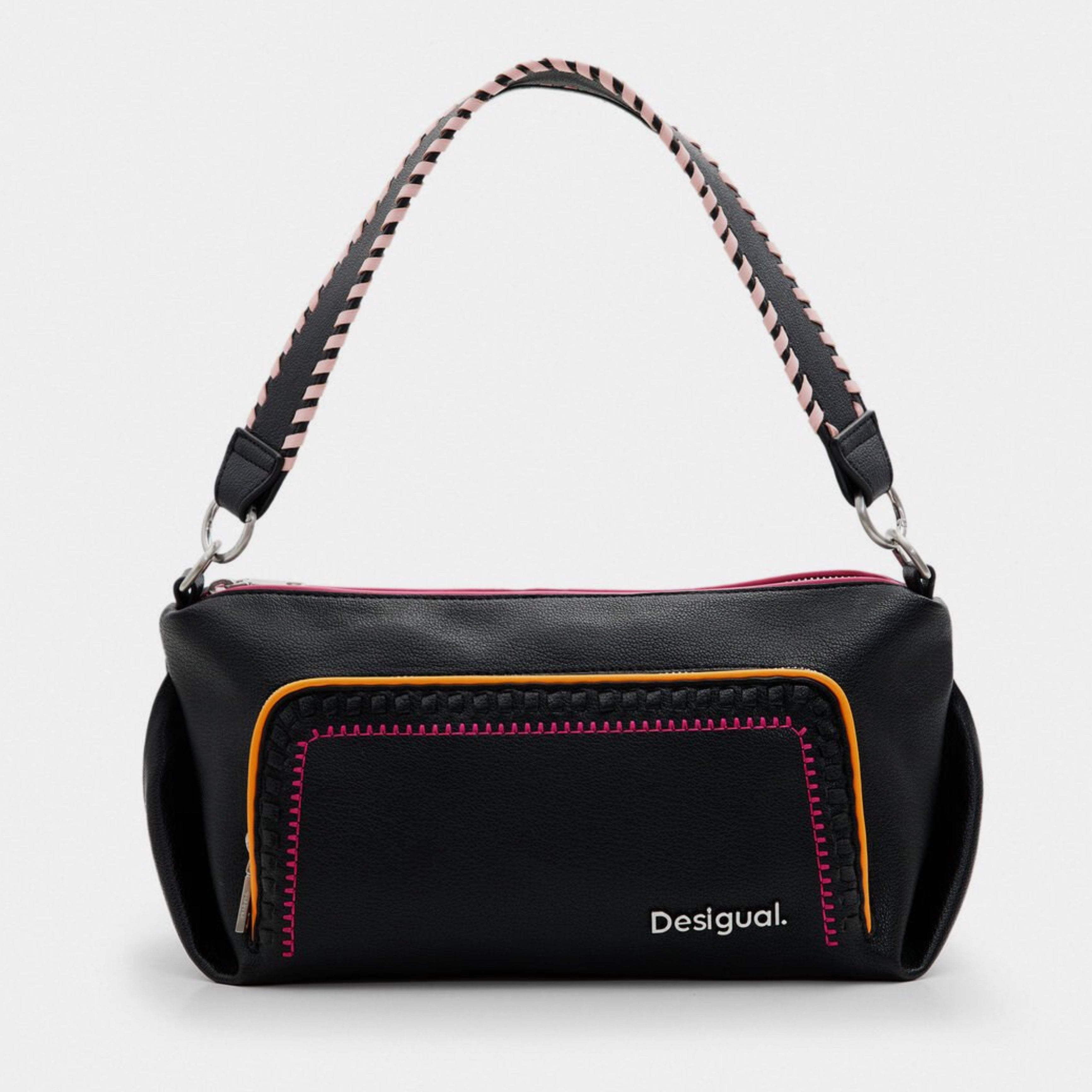 Дамска чанта с бродерии Women’s shoulder embroidered bag Desigual 24SAXP74 2000U Black