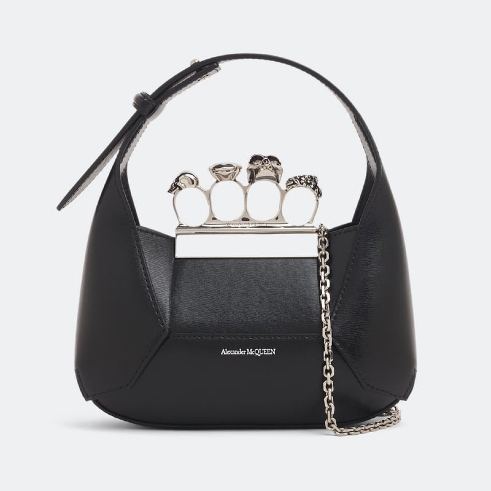 Alexander McQueen The Jewelled Women Hobo Bag Front View