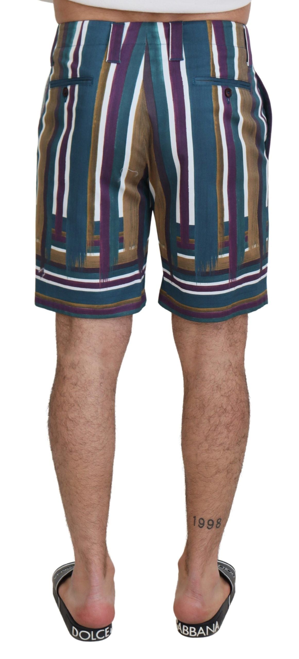 Dolce & Gabbana Chic Multicolor Chino Shorts - стандартна кройка