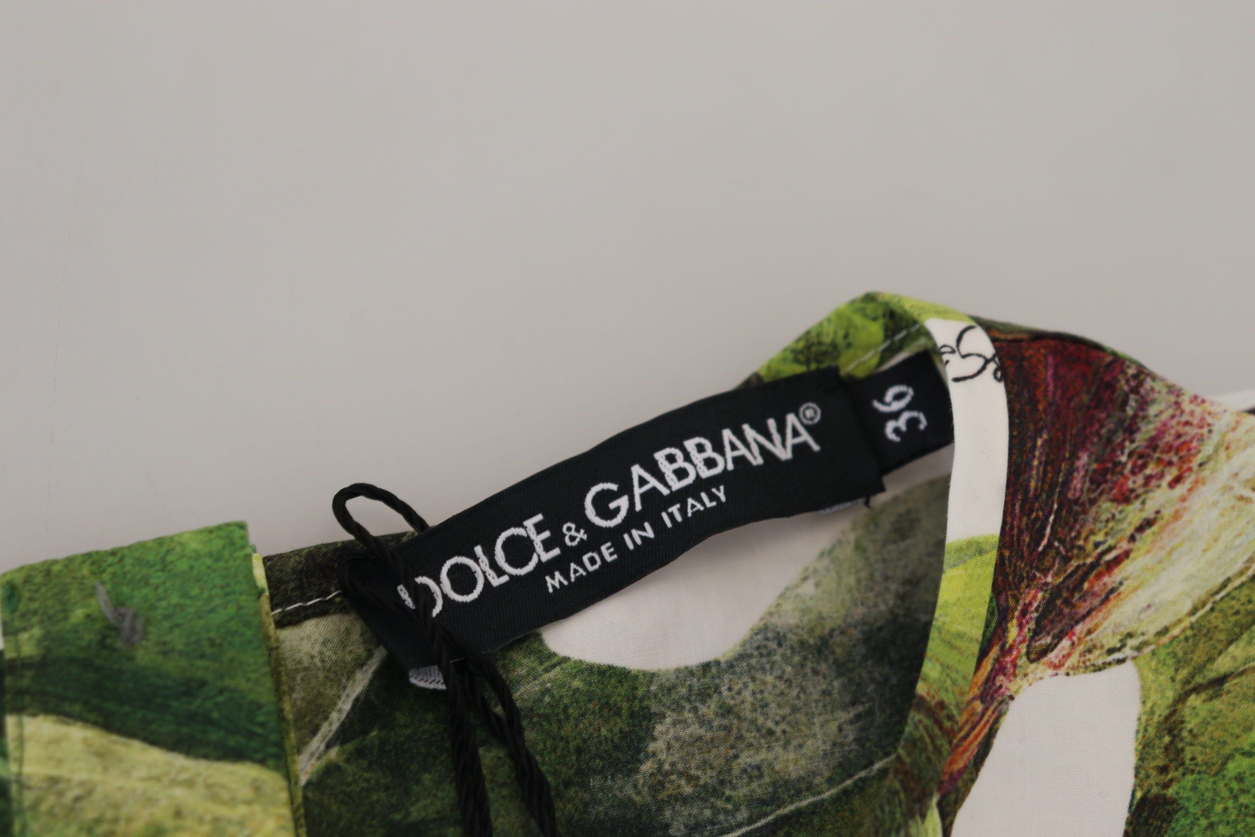 Dolce & Gabbana Chic Памучно горнище с многоцветен принт на смокини
