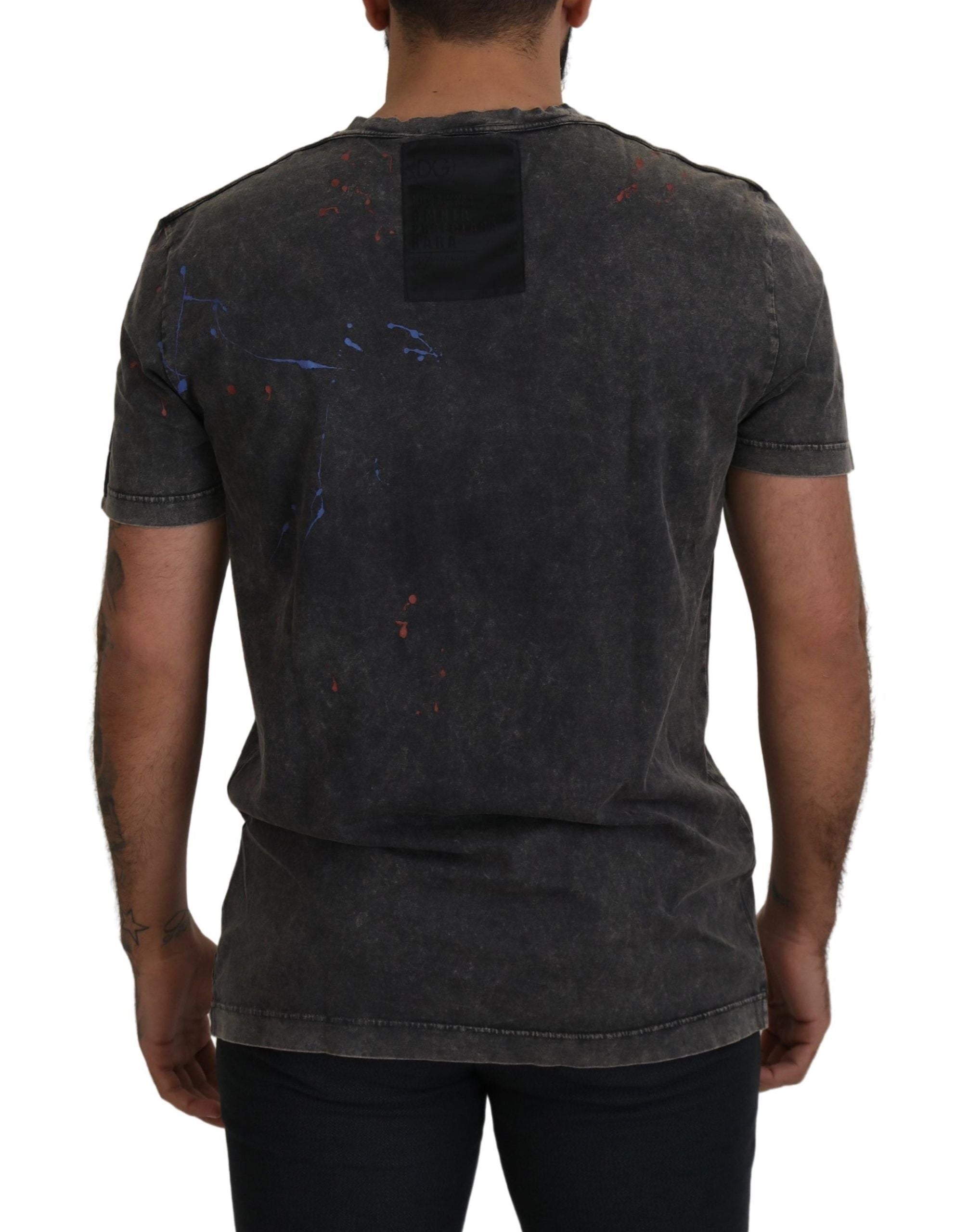 Dolce & Gabbana Discolored DG Logo Men T-shirt