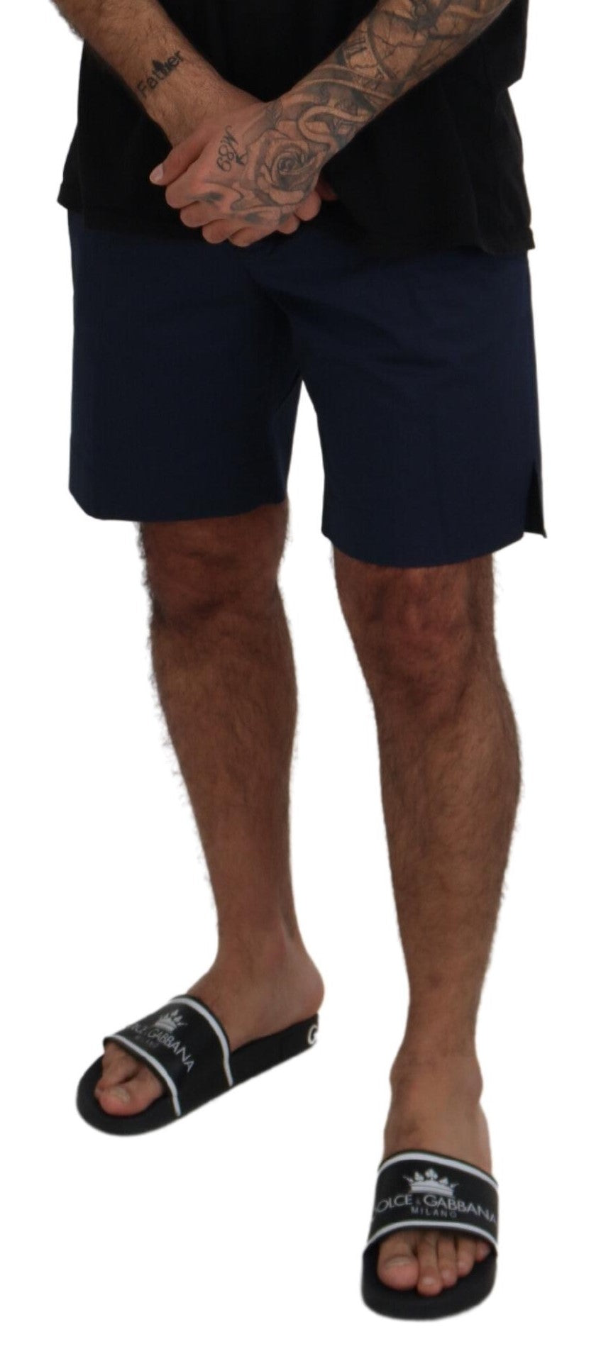 Dolce & Gabbana Елегантни сини къси панталони Chino