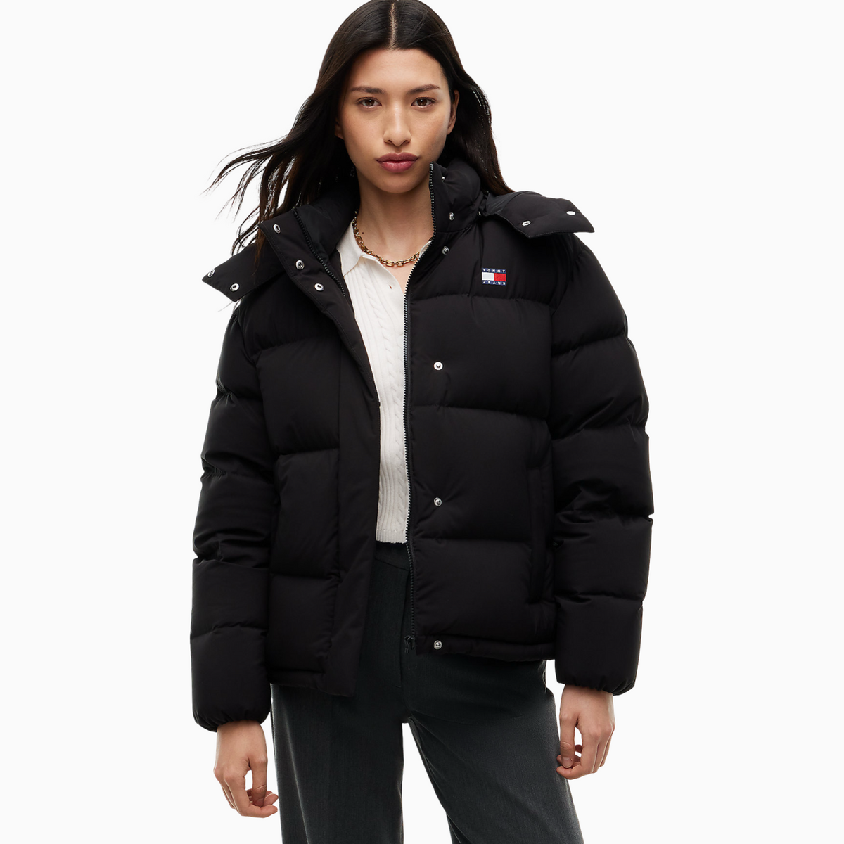 Дамско зимно яке Tommy Hilfiger Alaska Women Jacket DW0DW18610 BDS Front View