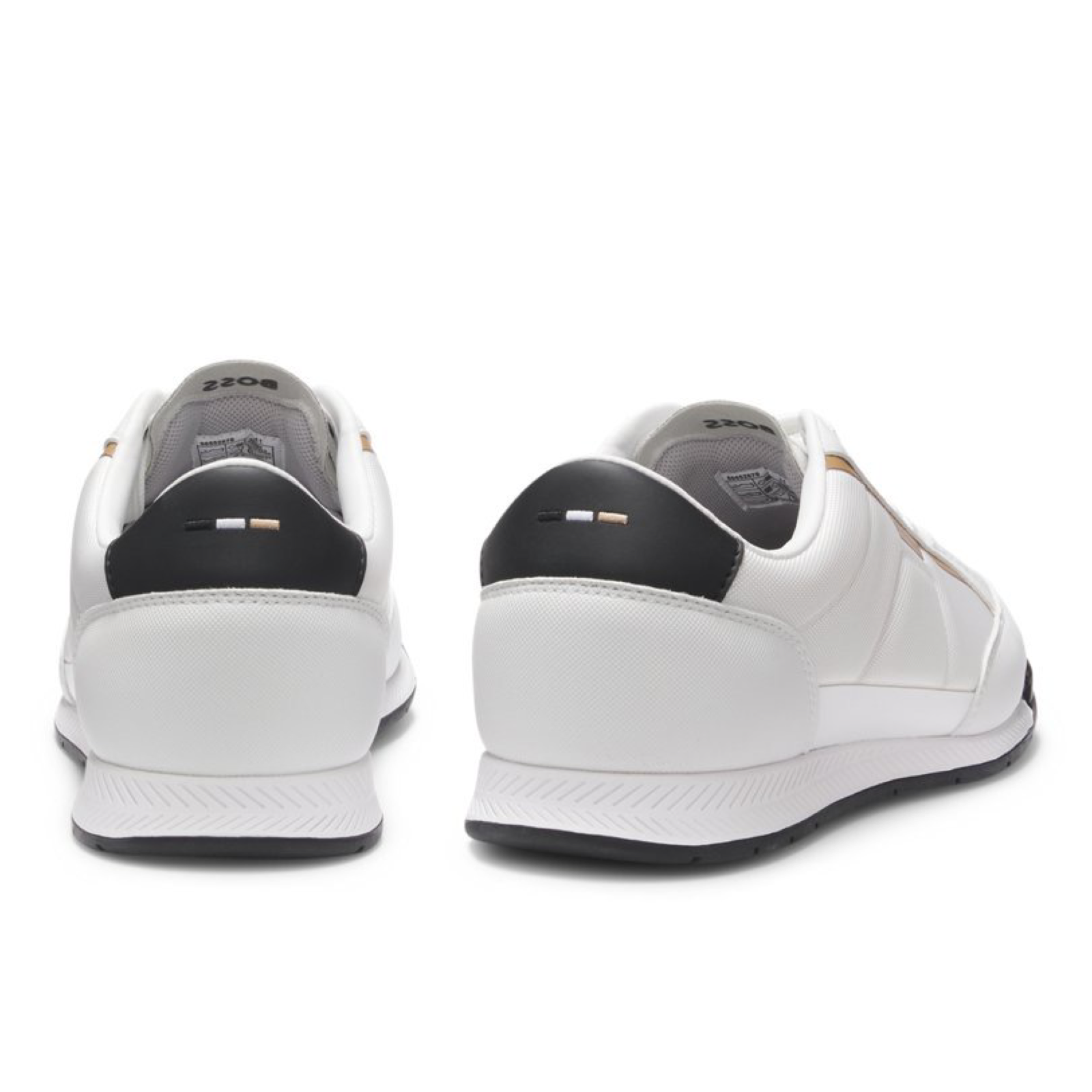 Мъжки бели кецове Boss Men Sneakers 50552879 Heel View