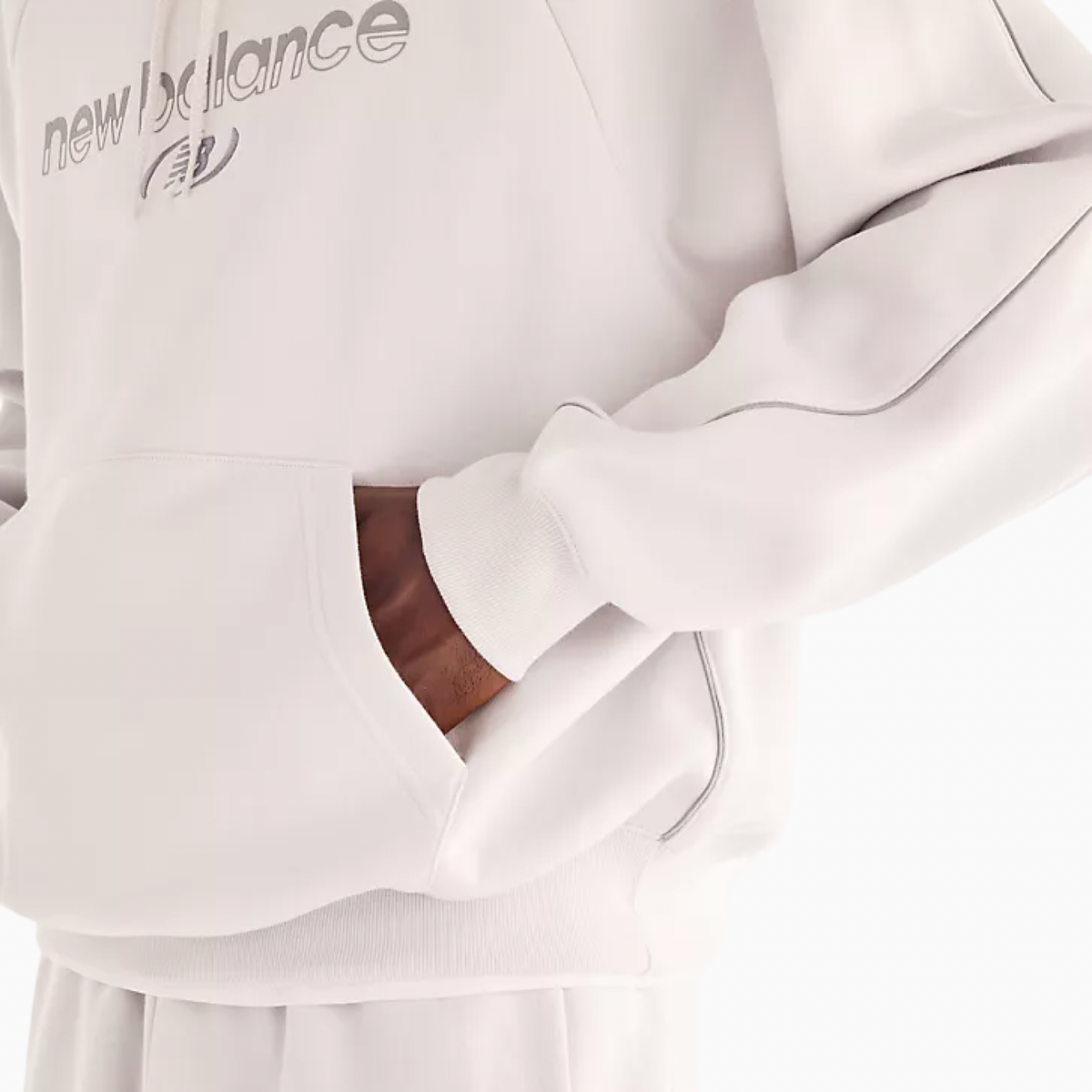 Мъжко худи New Balance Men Fleece Hoodie MT62Y14PGYM Close-Up