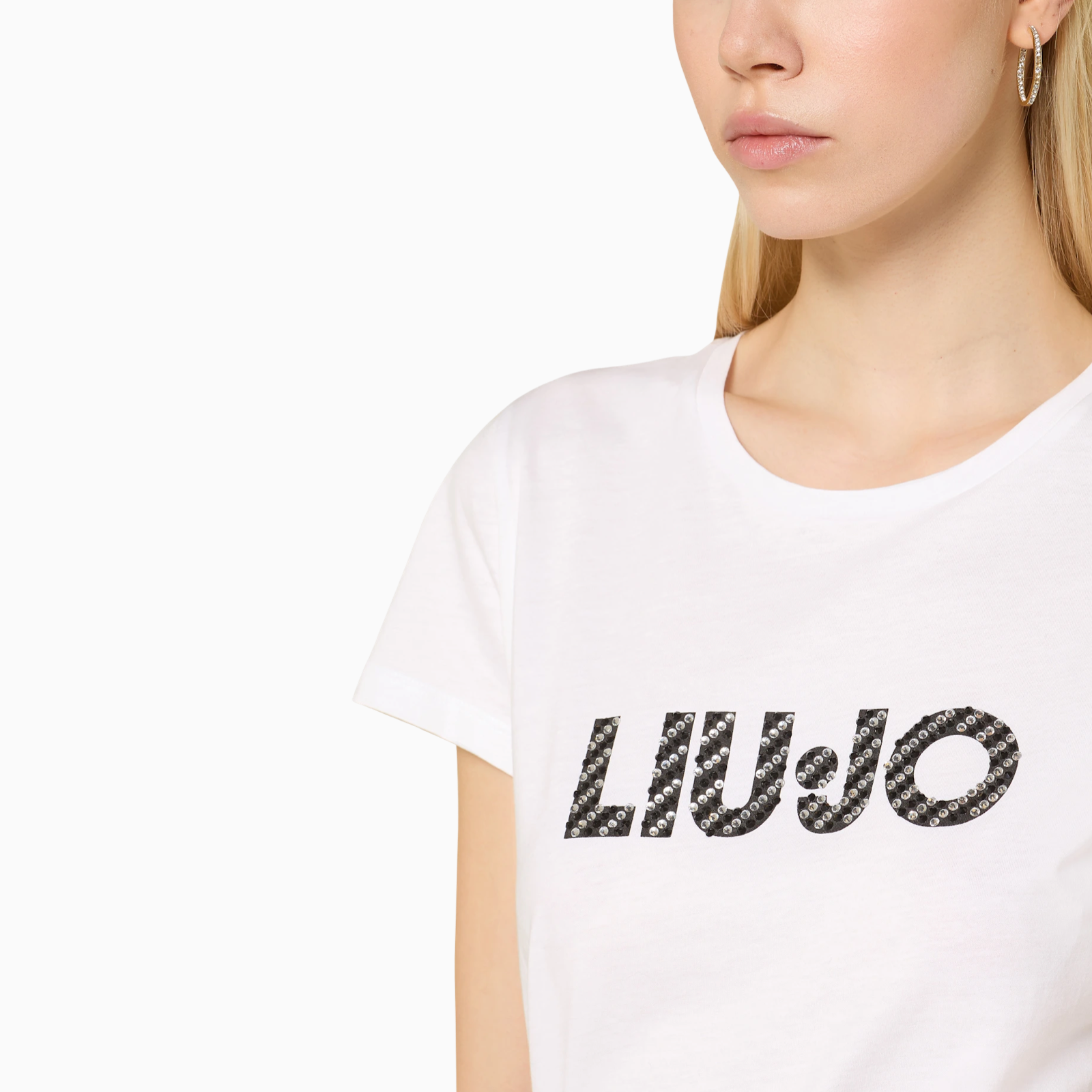 Дамска бяла тениска Liu Jo Women T-shirt UF5266 JS904 Close-Up