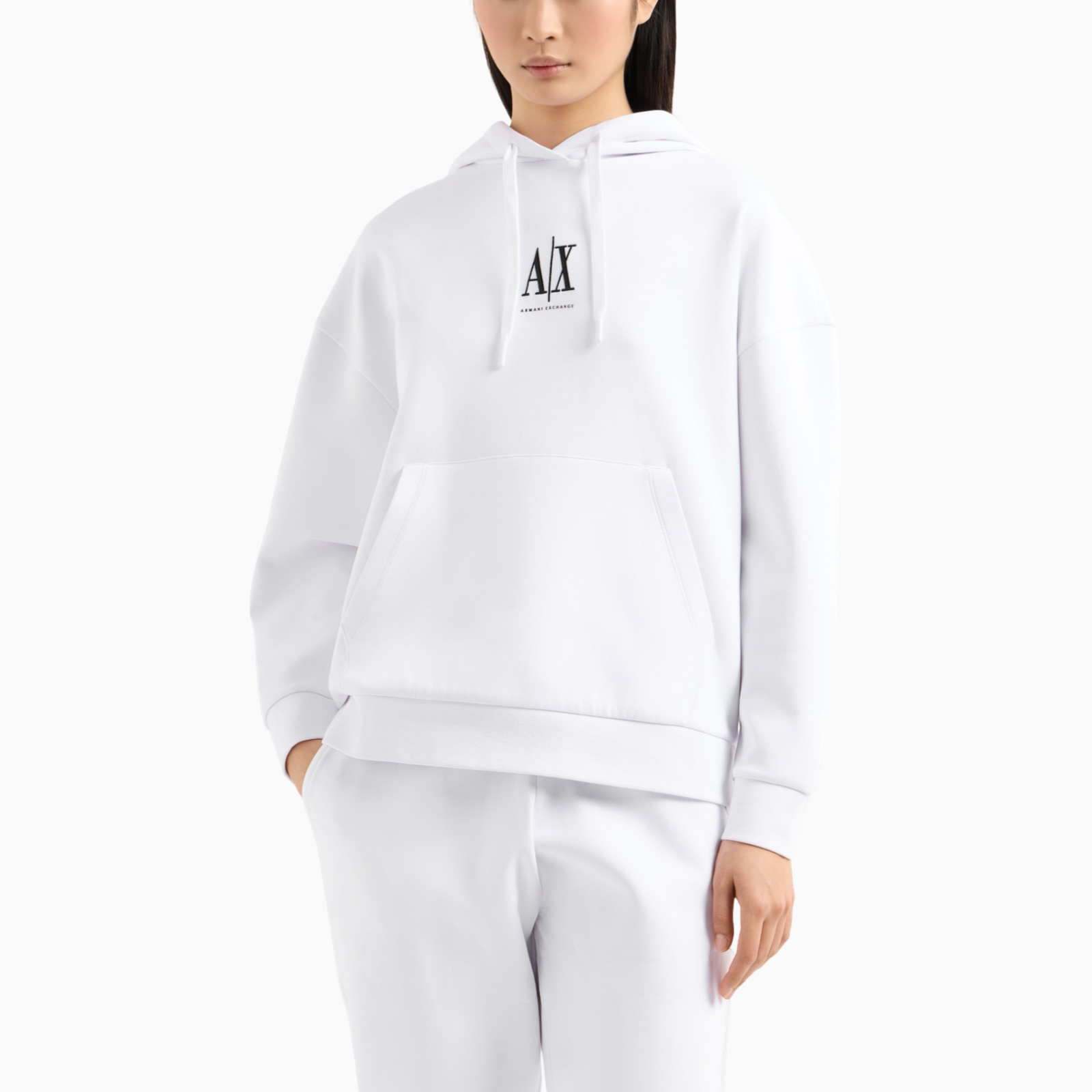 Дамски бял суичър Armani Exchange Women Sweatshirt XW000823 AF10818 U0002 Front View