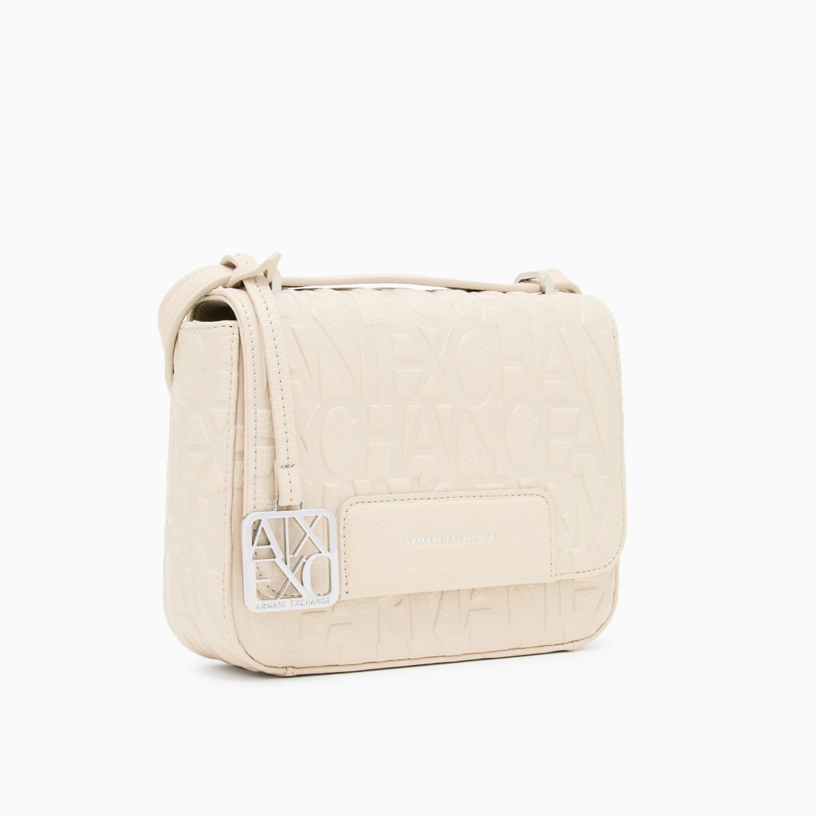 Дамска бежова чанта Armani Exchange Women Crossbody Bag XW001577 AF15774 Side View