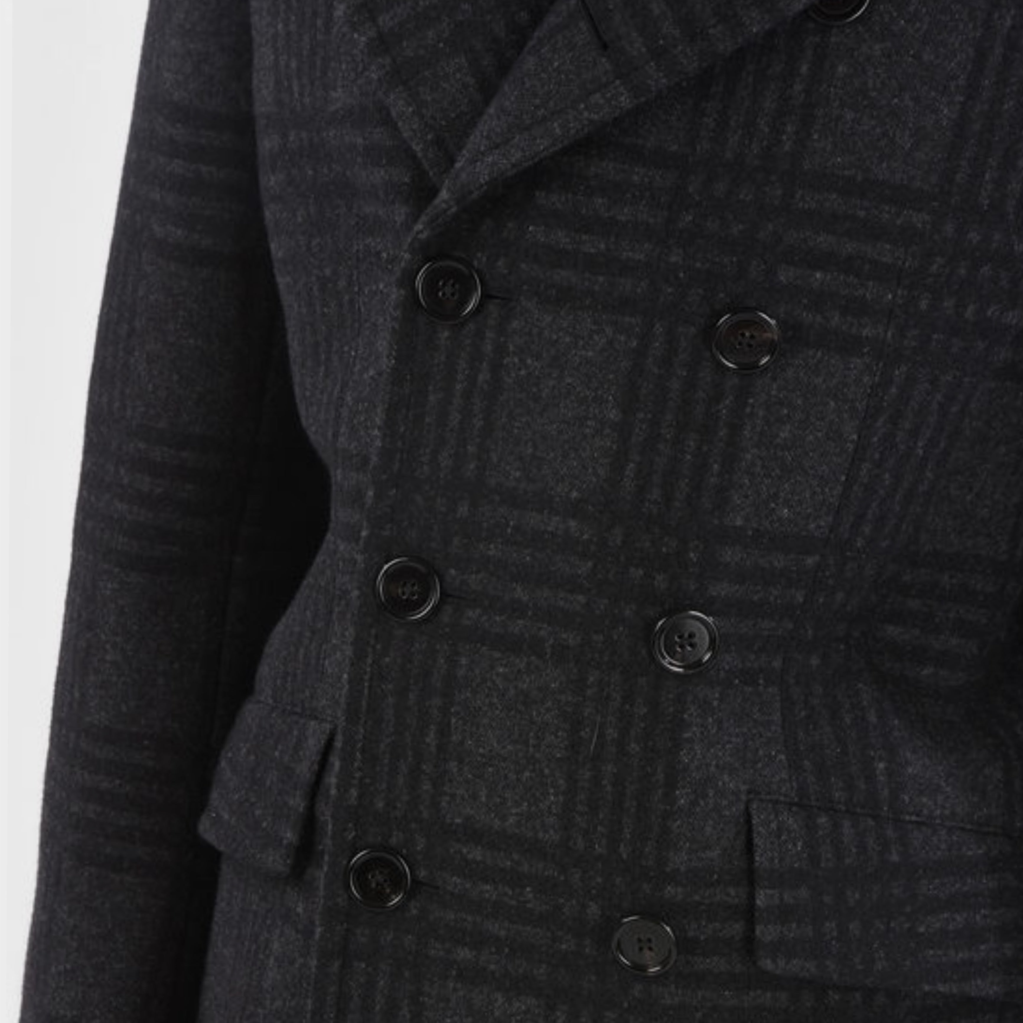 Мъжко палто тренчкот от вълна в сиво DOLCE & GABBANA Men’s Luxury Wool Trench Coat