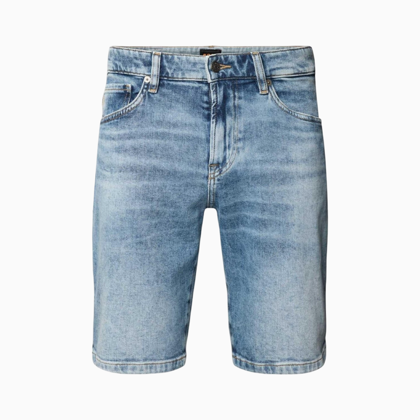 Мъжки къси дънки Boss Men Denim Shorts 50559891 Front View