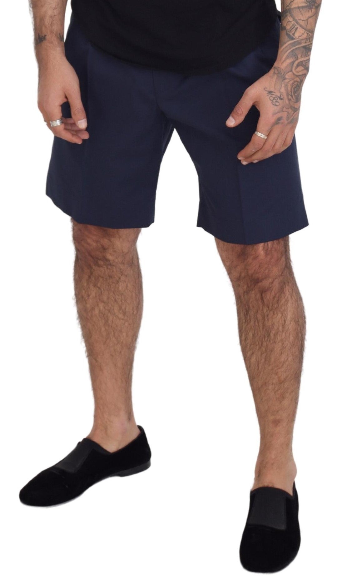 Dolce & Gabbana Елегантни сини къси панталони Chino