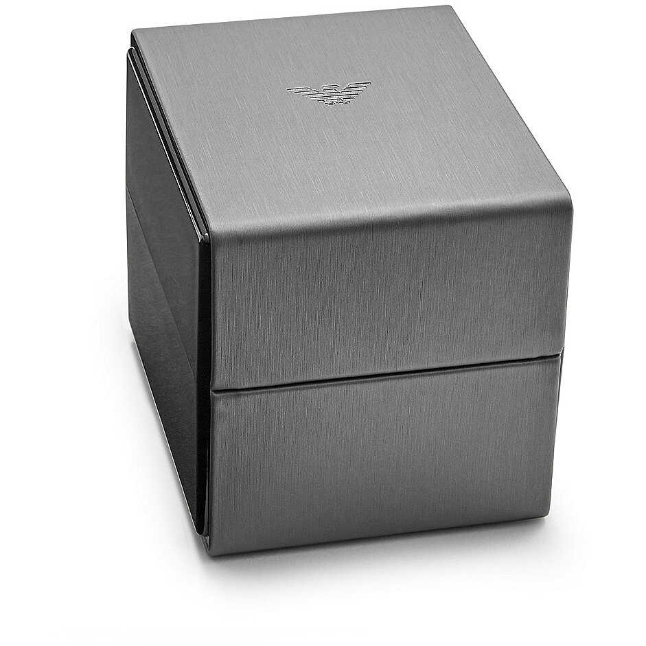 Emporio Armani Елегантен дамски кожен часовник Бордо