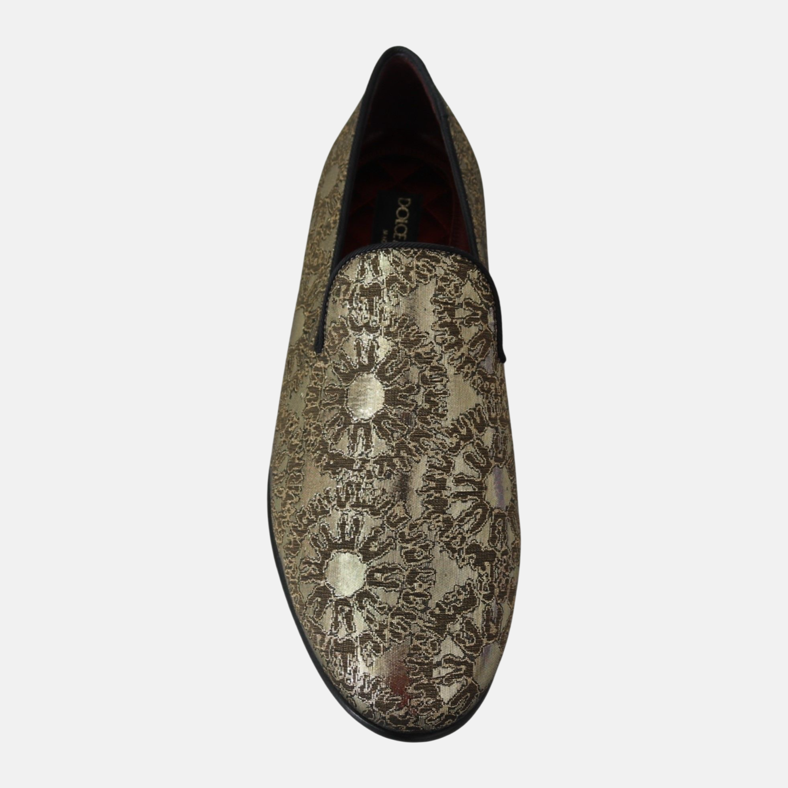 Мъжки мокасини Men’s jacquard loafers Dolce & Gabbana A50148 AU345 80997 Gold top view