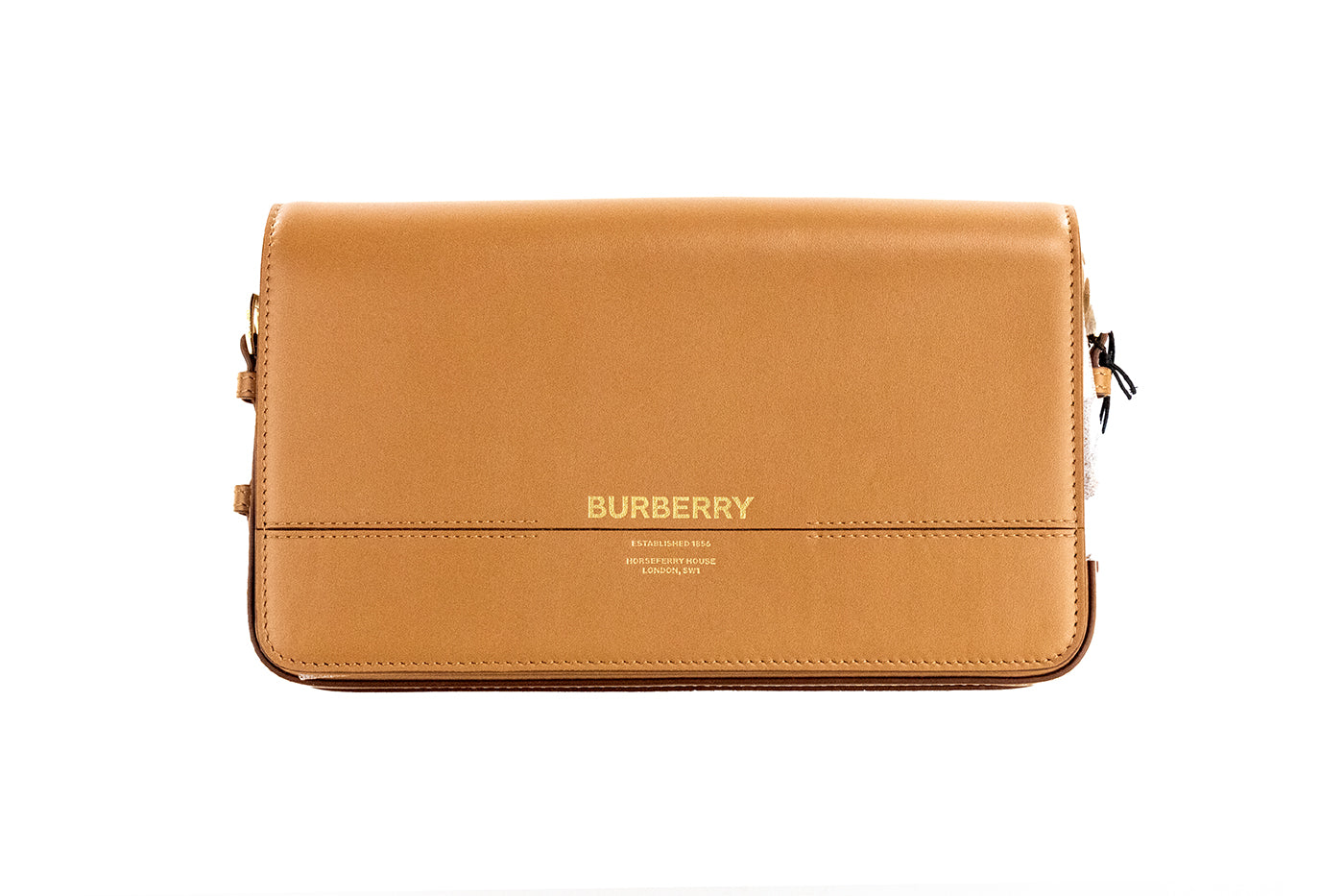 Дамска чанта Burberry Grace Small Nutmeg Smooth Leater Crossbody Clutch
