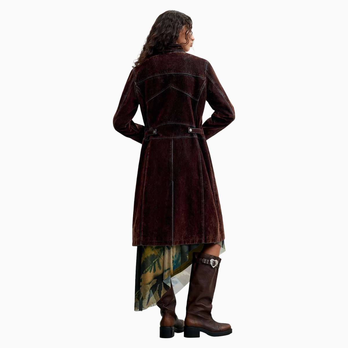 Дамско палто Desigual Women Coat 26WWEW20 6044 Back View