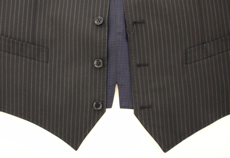 Елегантна рокля на сиви райета Dolce & Gabbana