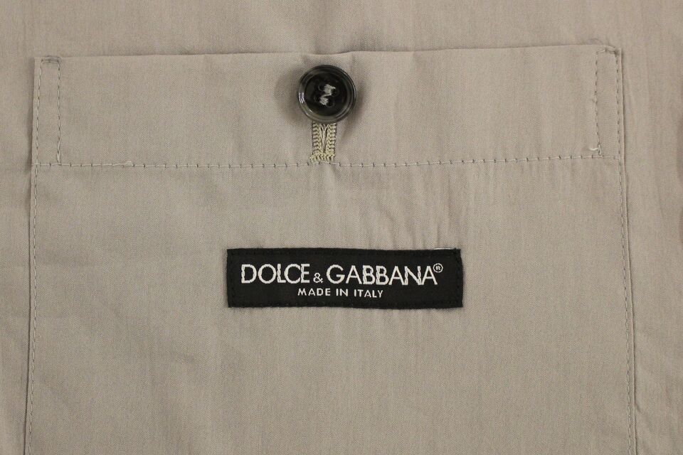 Dolce & Gabbana Елегантна сива прилепнала рокля