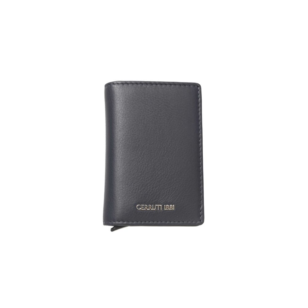 Мъжки портфейл от синя телешка кожа Cerruti 1881