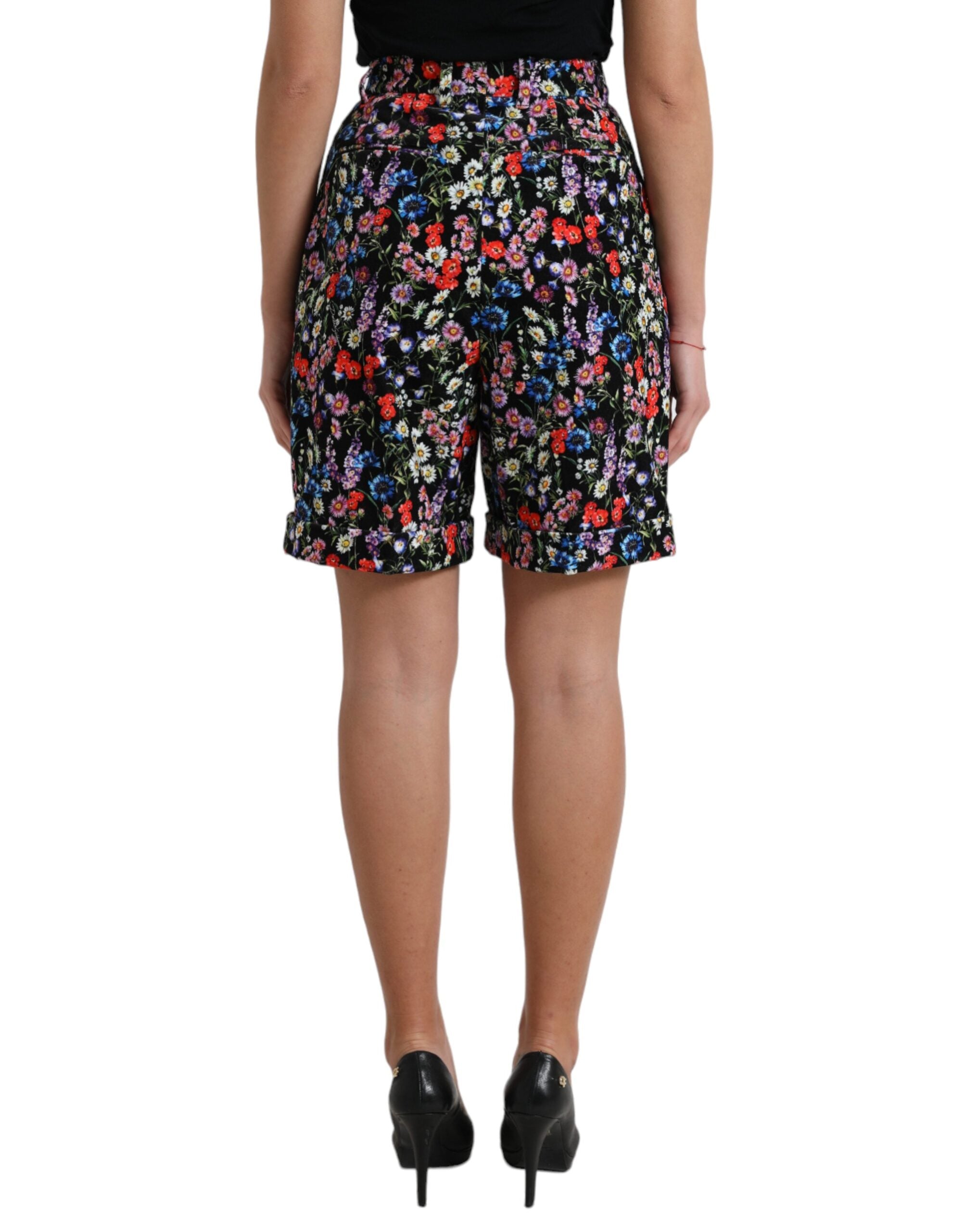 Dolce & Gabbana Chic флорални шорти с висока талия
