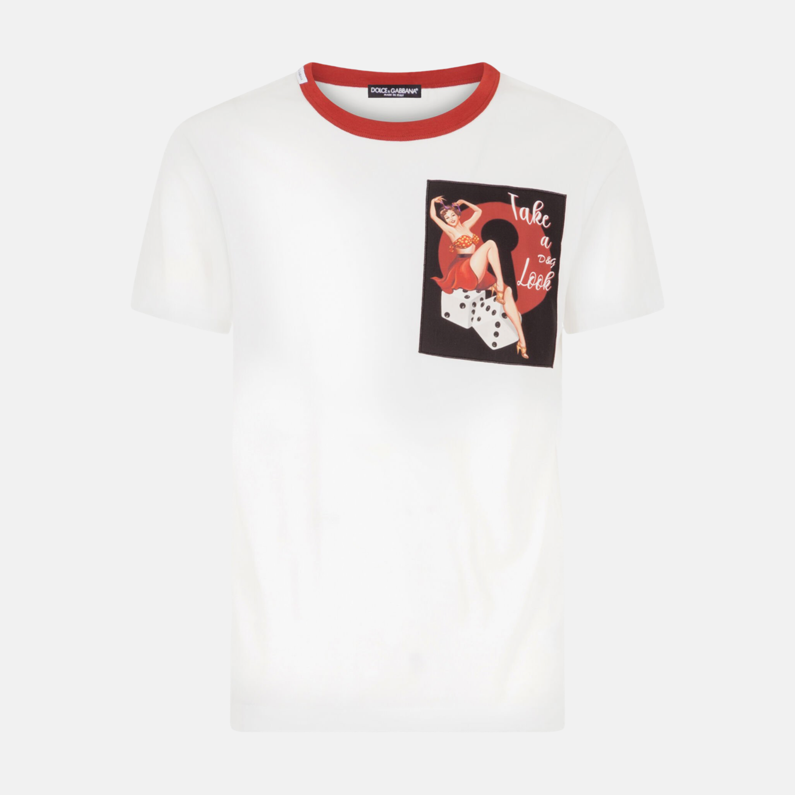 Мъжка бяла тениска Dolce & Gabbana