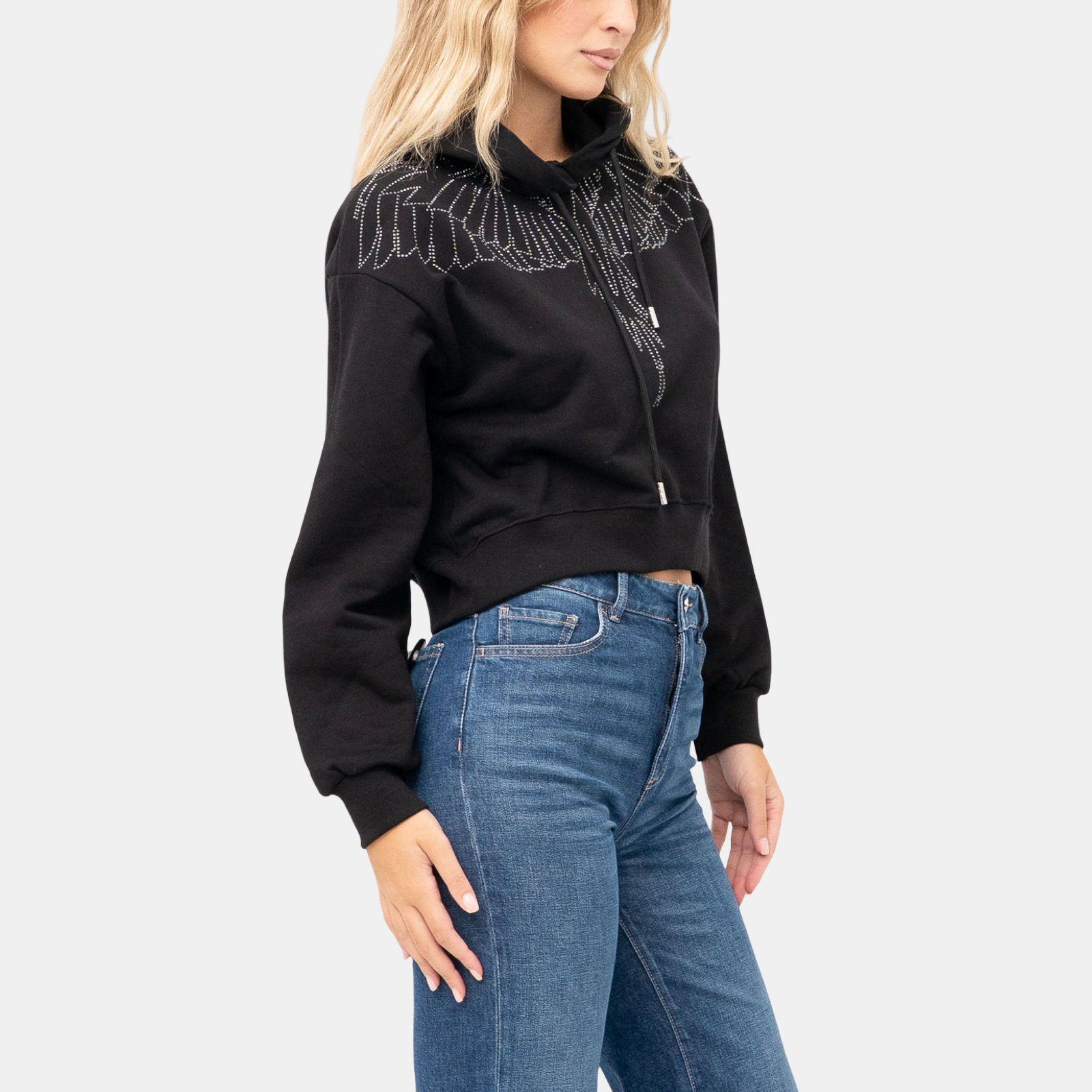 Дамско худи County Of Milan Marcelo Burlon Women Hoodie 25ICM30028 Side View