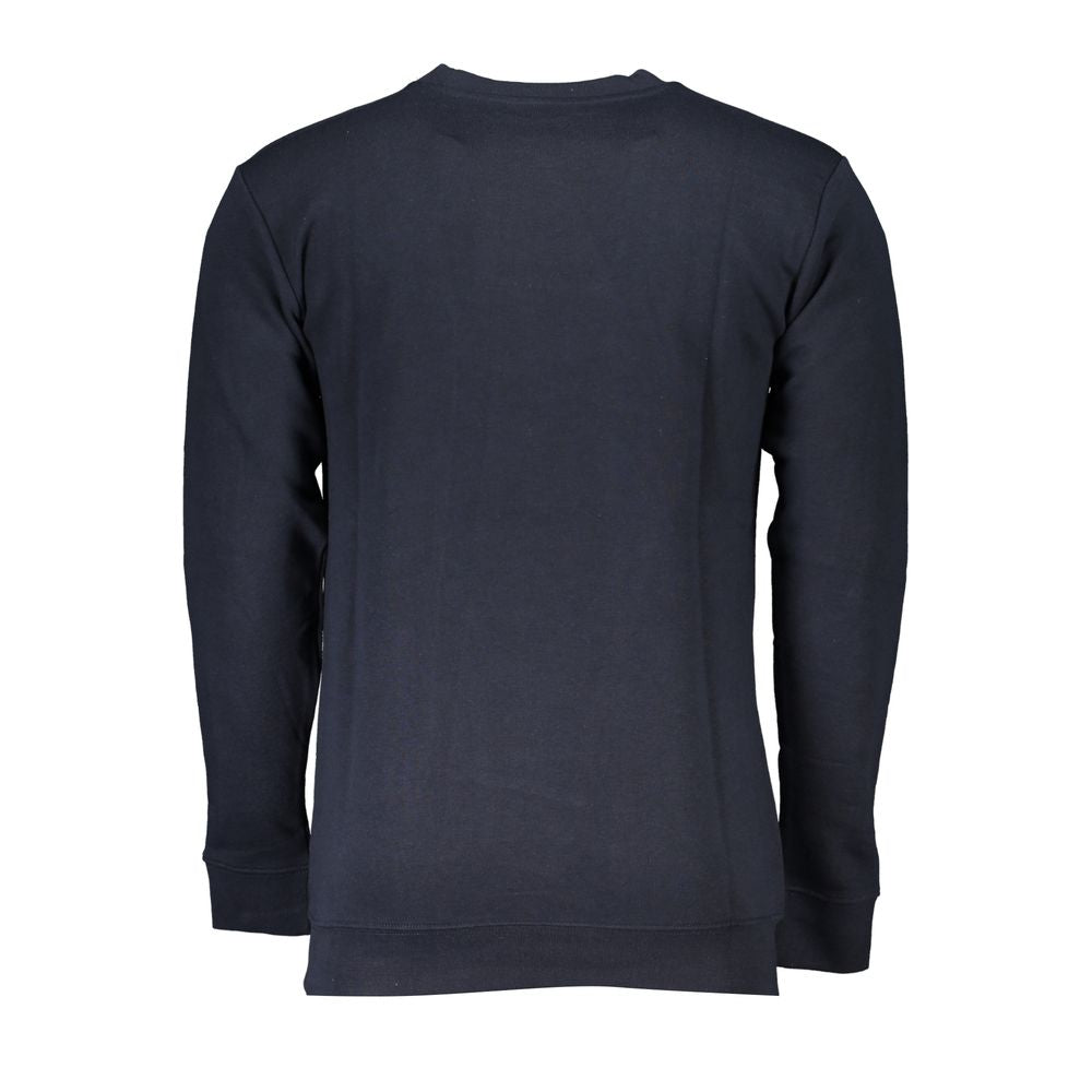 Мъжка блуза с дълъг ръкав Men’s sweatshirt Cavalli Class RXT65BCF062 04926 Dark Blue back view
